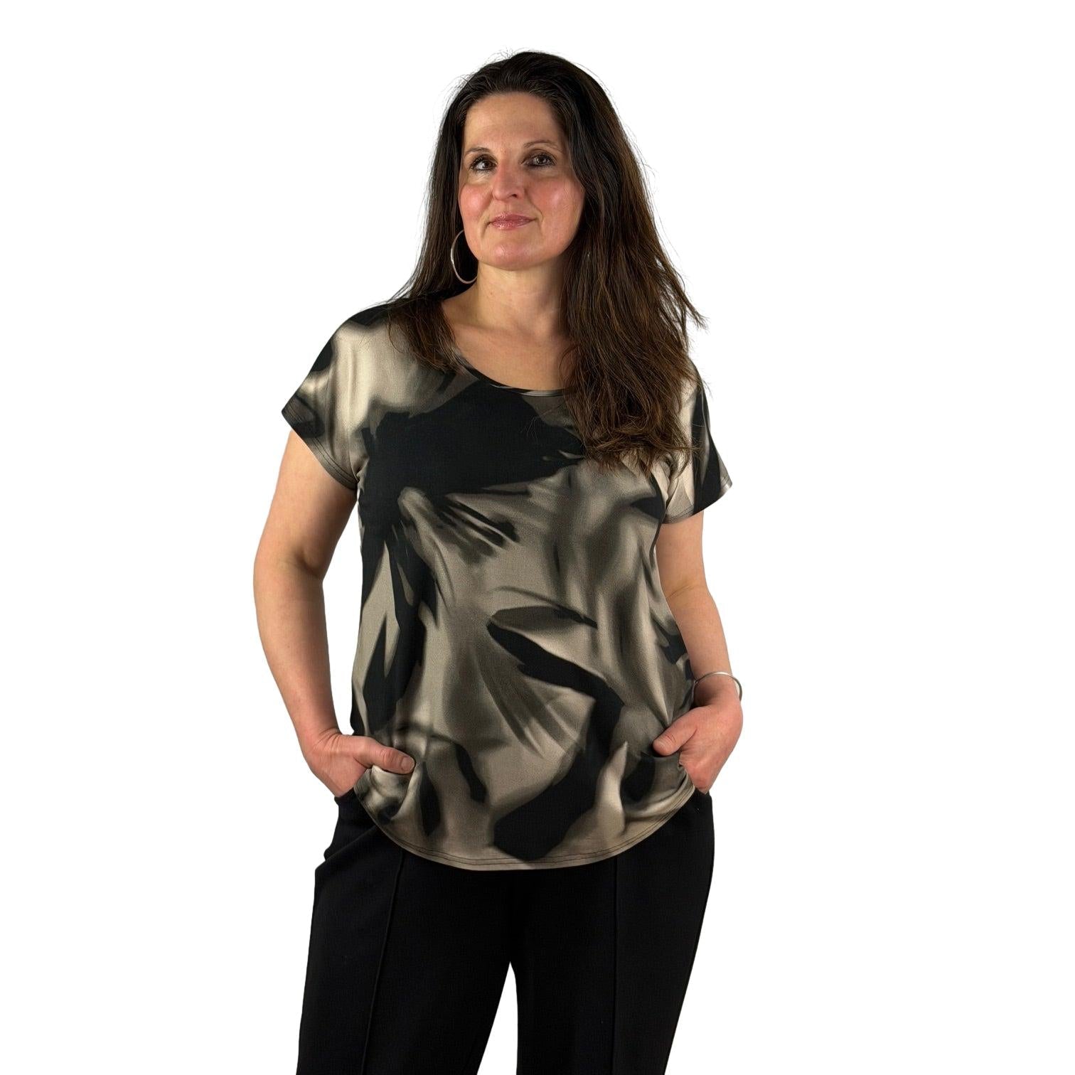 Shirt mit Allover - Print - Mode von Doris Streich