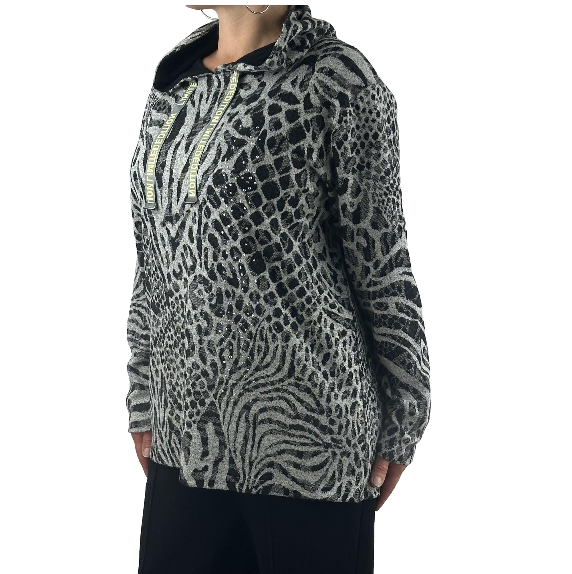 Sweatshirt mit Animalprint. Mode von Doris Streich. Seidel Moden Onlineshop