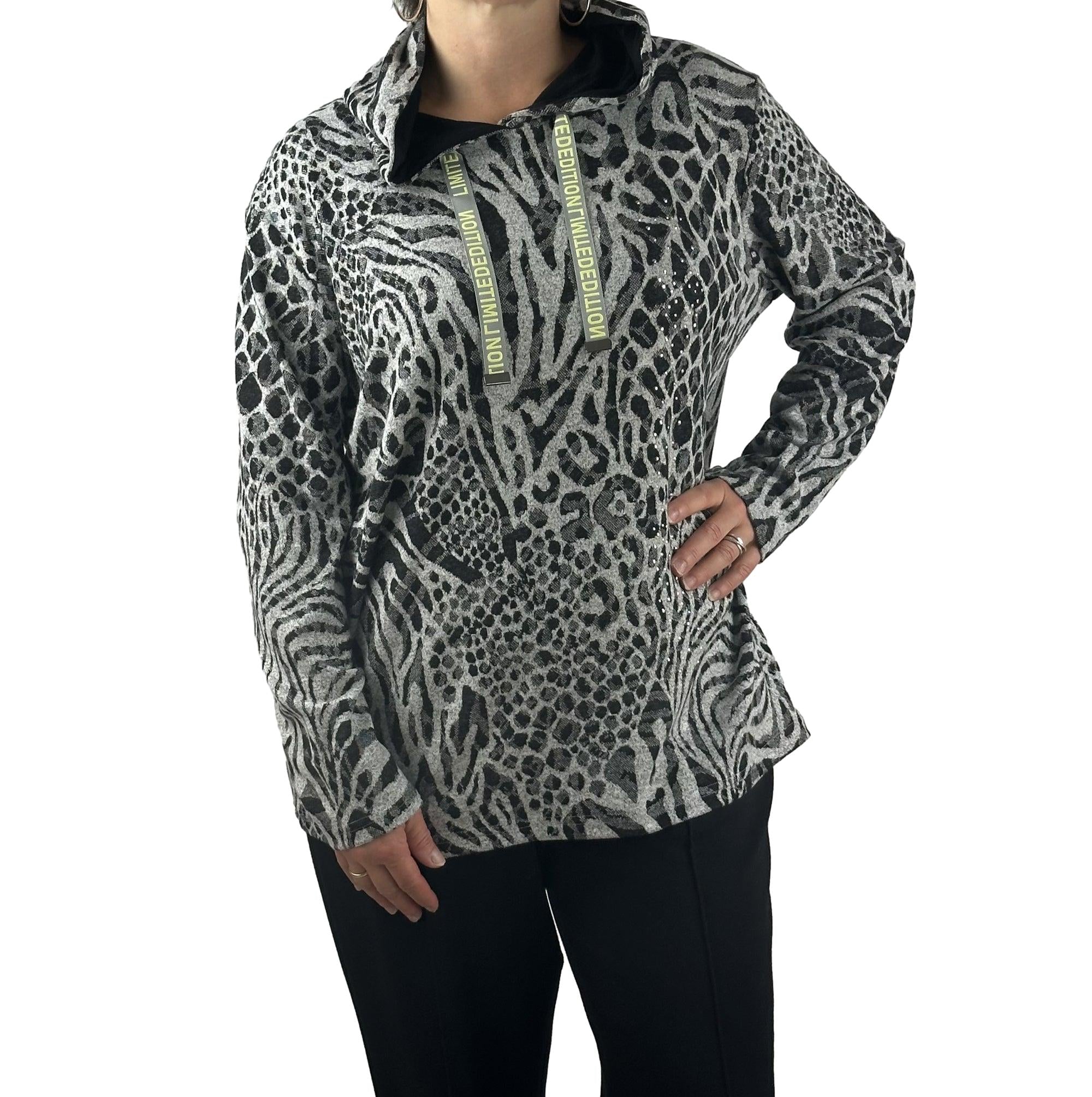 Sweatshirt mit Animalprint. Mode von Doris Streich. Seidel Moden Onlineshop