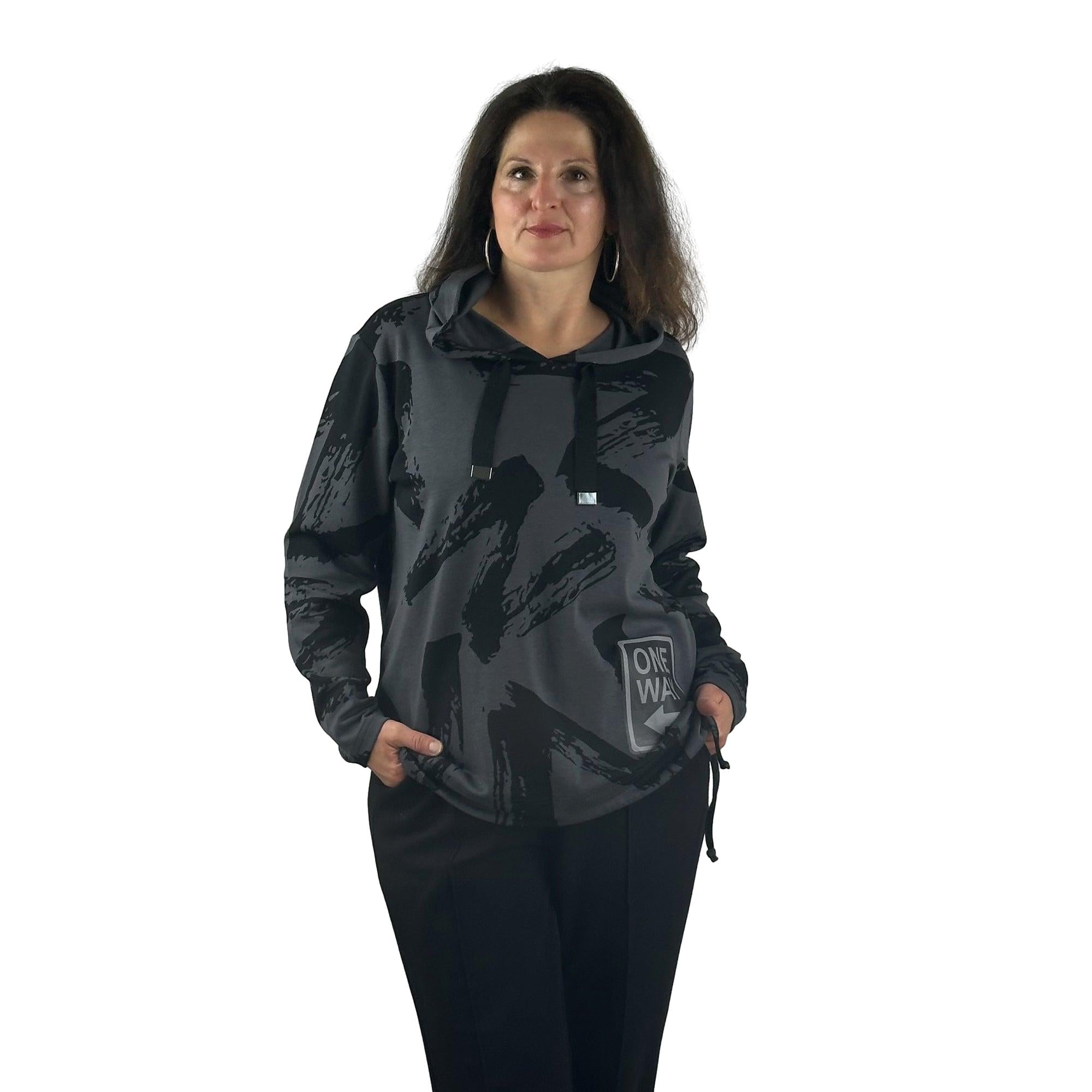 Sweatshirt mit Kapuze. Mode von Doris Streich. Seidel Moden Onlineshop