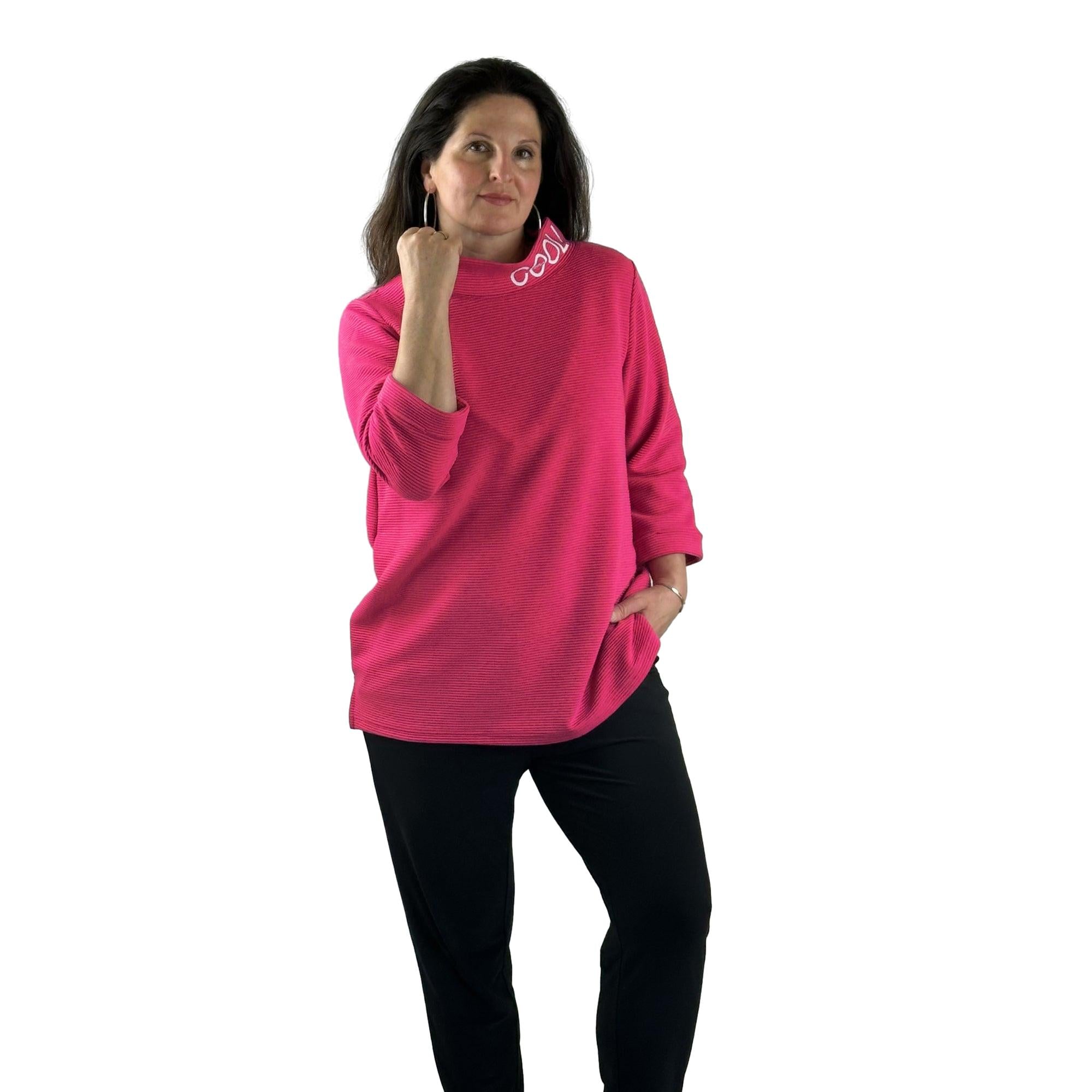 Sweatshirt mit Schriftzug. Mode von Doris Streich. Seidel Moden Onlineshop