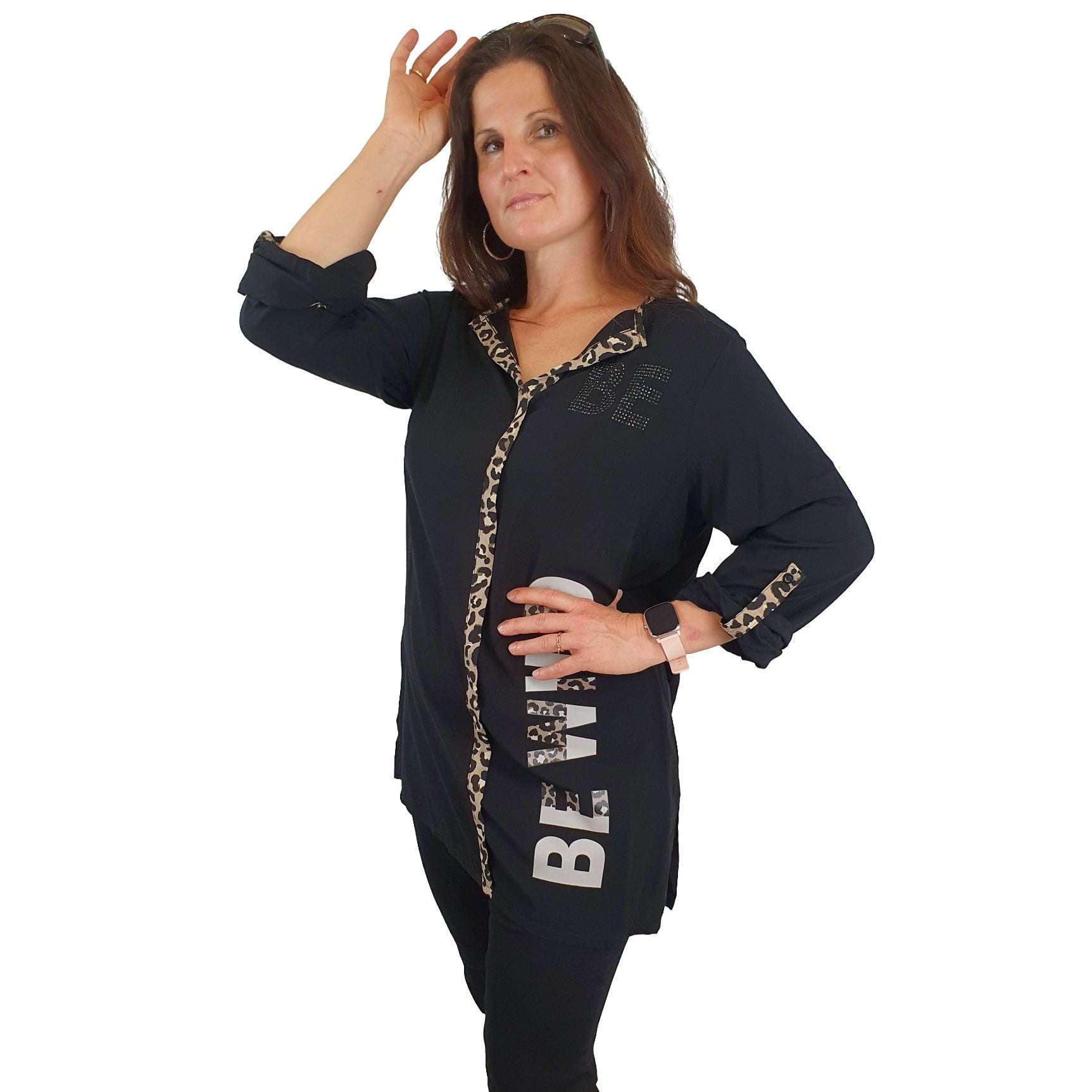 Tunika mit Leoprint. Mode von Doris Streich. Seidel Moden Onlineshop