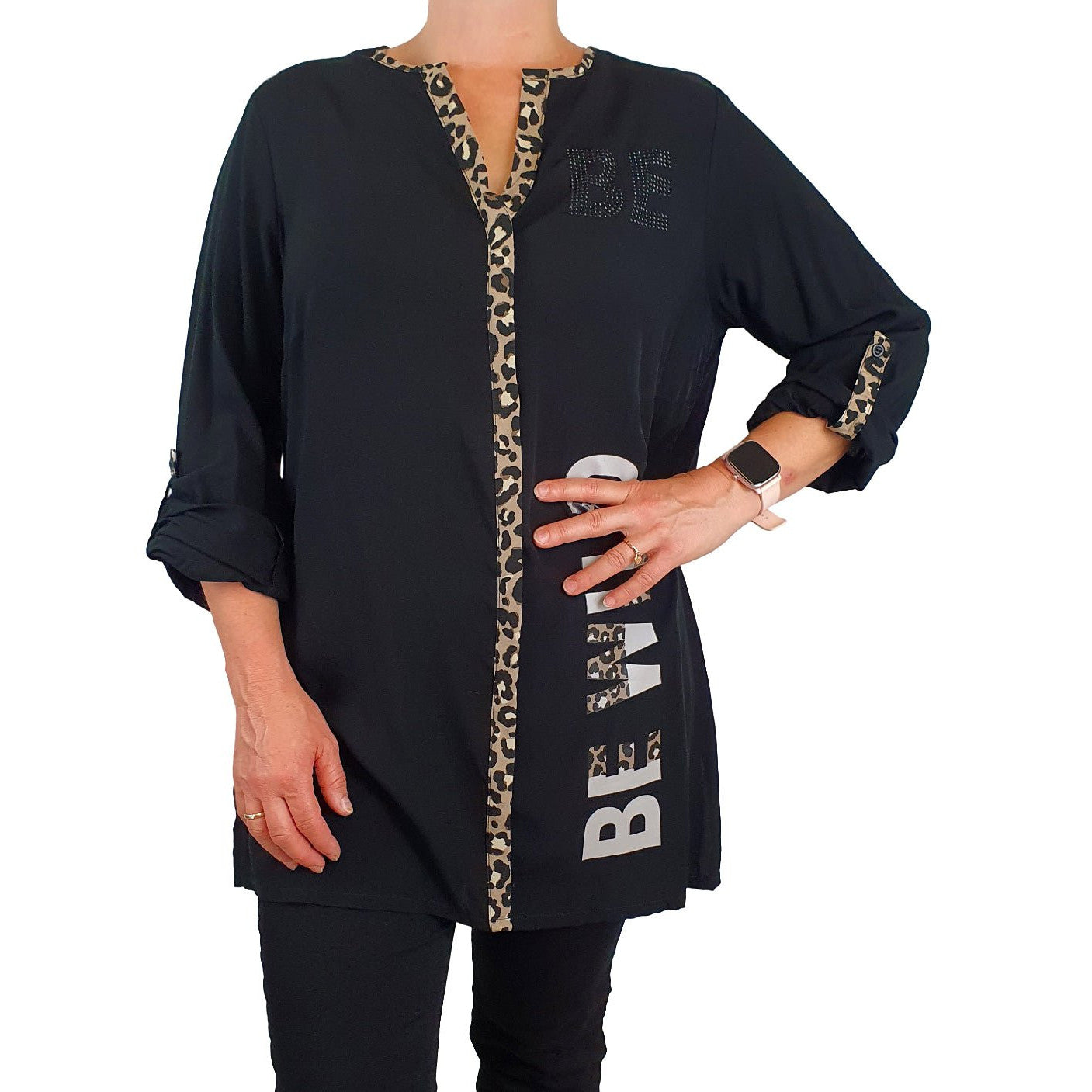 Tunika mit Leoprint. Mode von Doris Streich. Seidel Moden Onlineshop