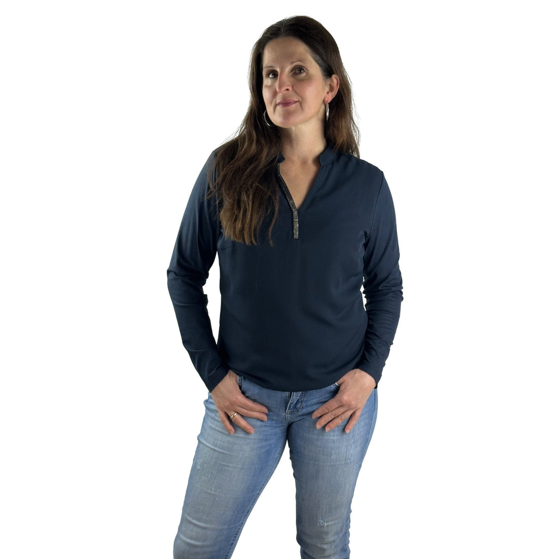 Schluse mit Strasssteinen. Mode von Frank Walder. Seidel Moden Onlineshop