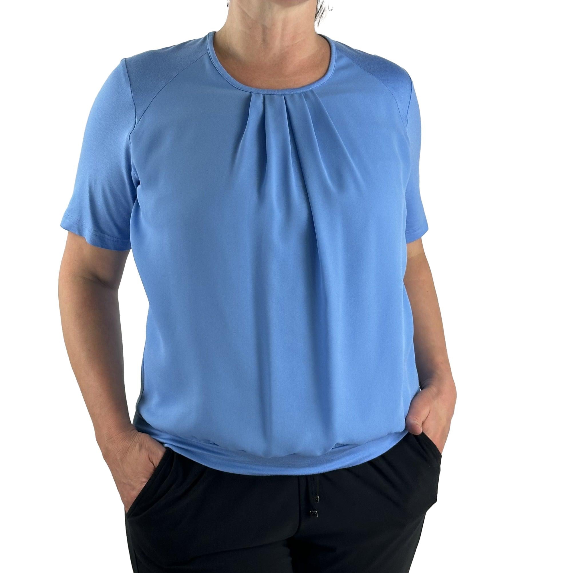 Blusenshirt mit Faltenwurf. Mode von Frank Walder. Seidel Moden Onlineshop
