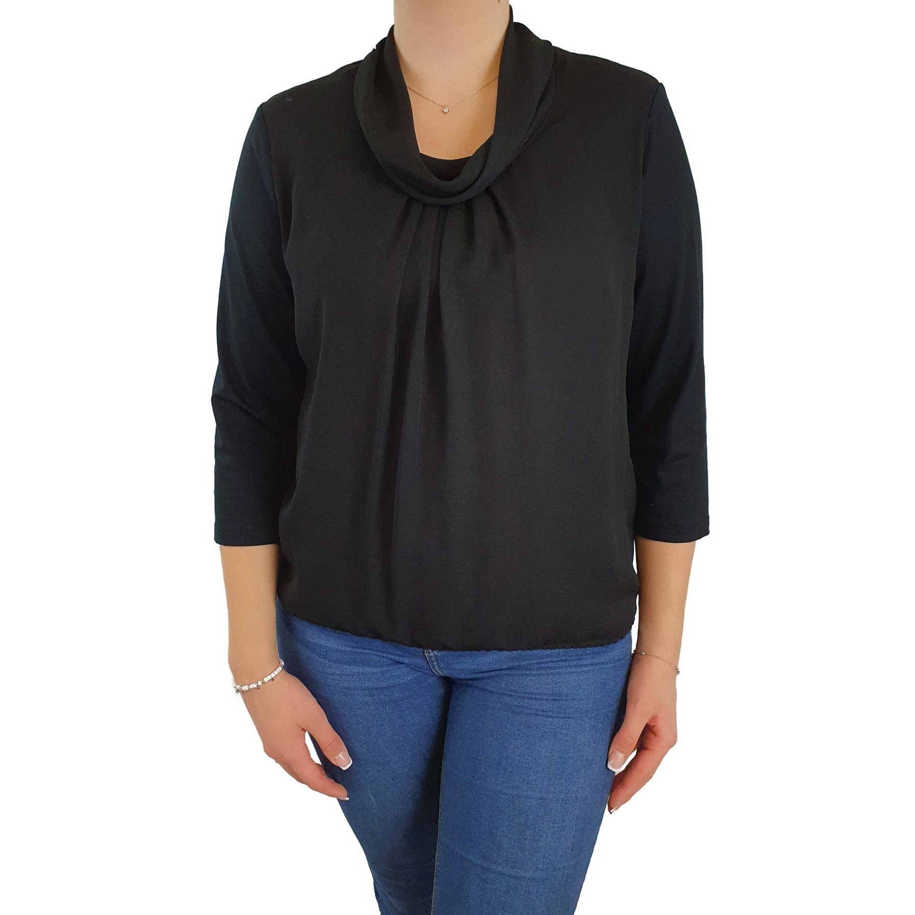 Blusenshirt mit Rollkragen. Mode von Frank Walder. Seidel Moden Onlineshop