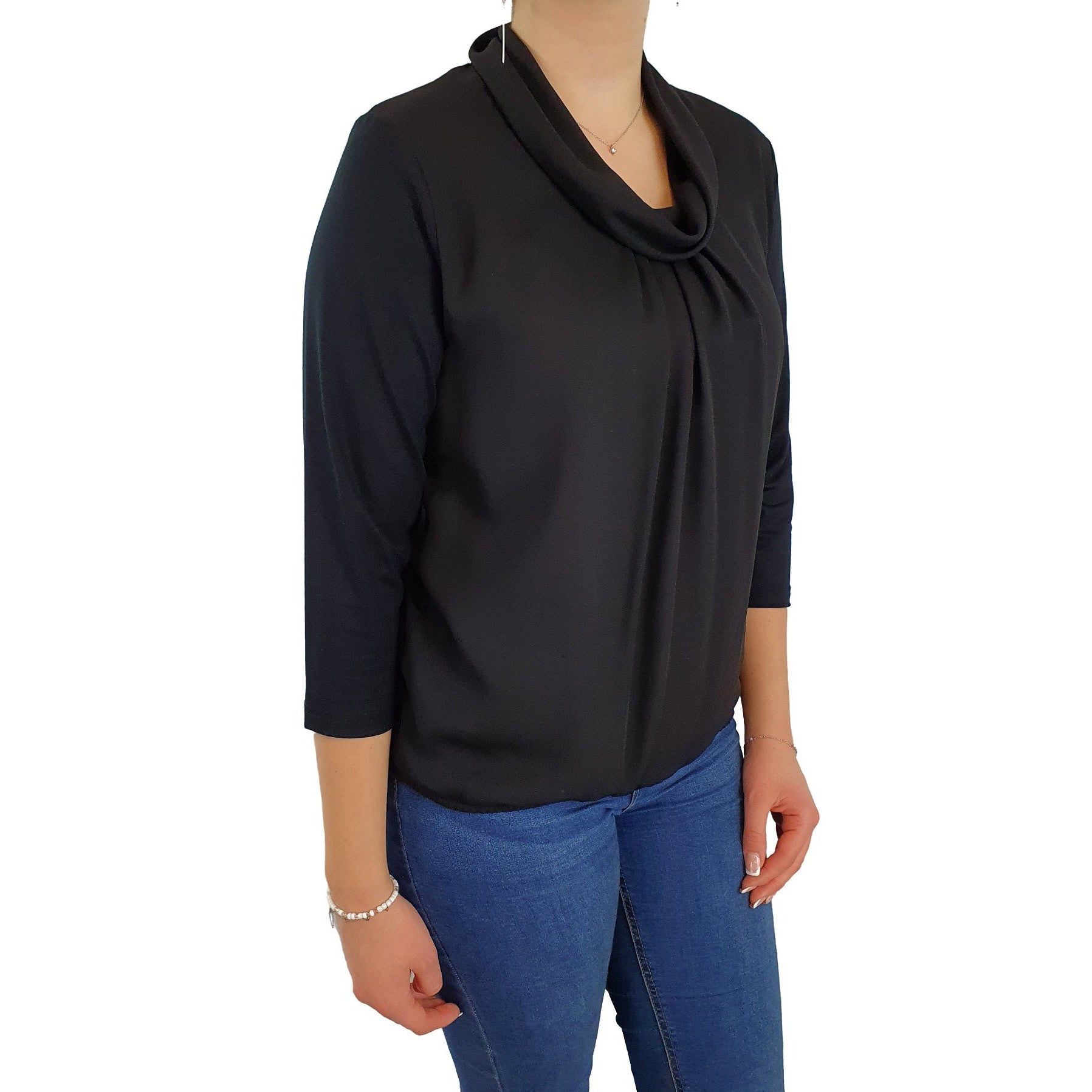 Blusenshirt mit Rollkragen. Mode von Frank Walder. Seidel Moden Onlineshop