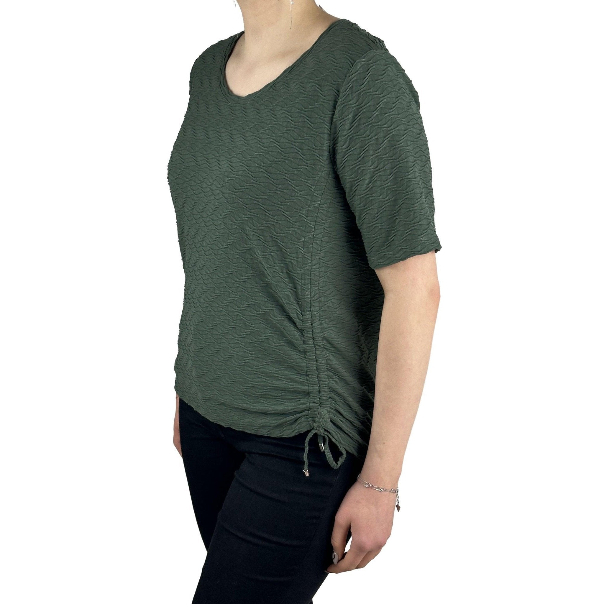 Shirt mit Struktur und Raffung. Mode von Frank Walder. Seidel Moden Onlineshop