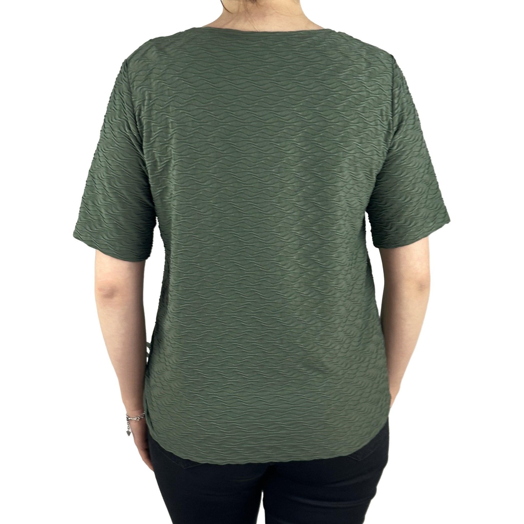 Shirt mit Struktur und Raffung. Mode von Frank Walder. Seidel Moden Onlineshop