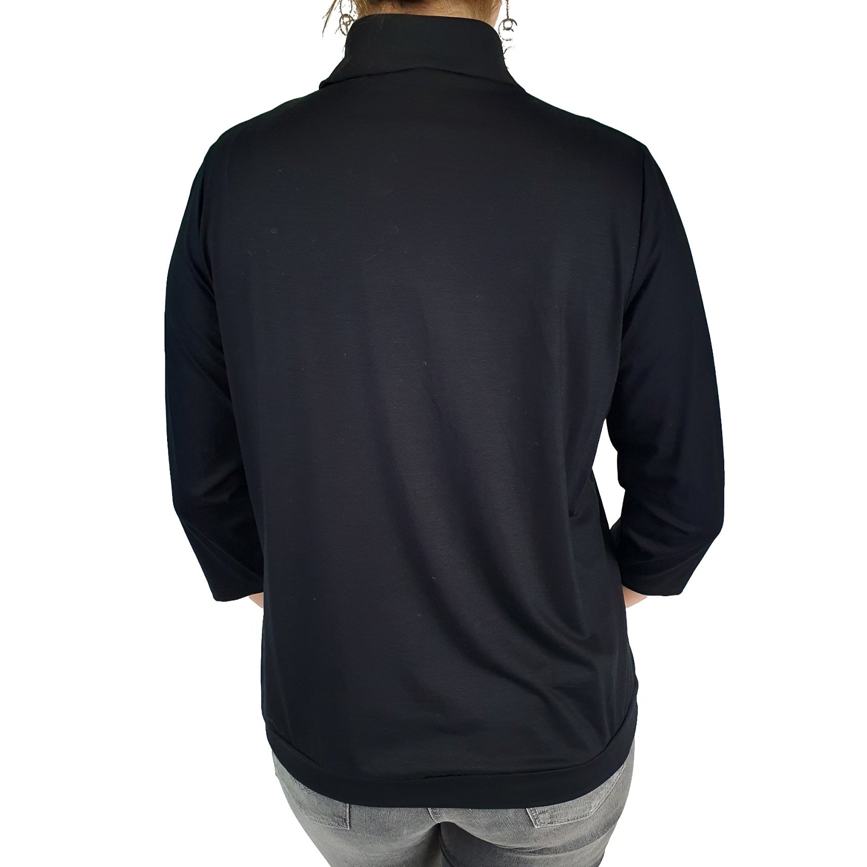 Shirt mit Schluppe am Ausschnitt. Mode von Frank Walder. Seidel Moden Onlineshop