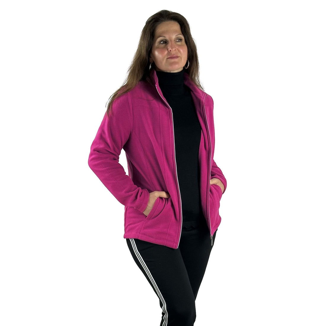 Fleecejacke mit Stecktaschen. Mode von Hajo. Seidel Moden Onlineshop