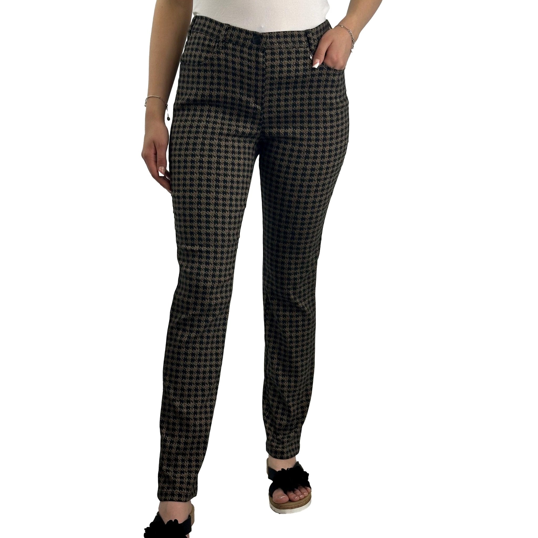 Hose mit Hahnentritt-Muster. Mode von Relaxed by Toni. Seidel Moden Onlineshop