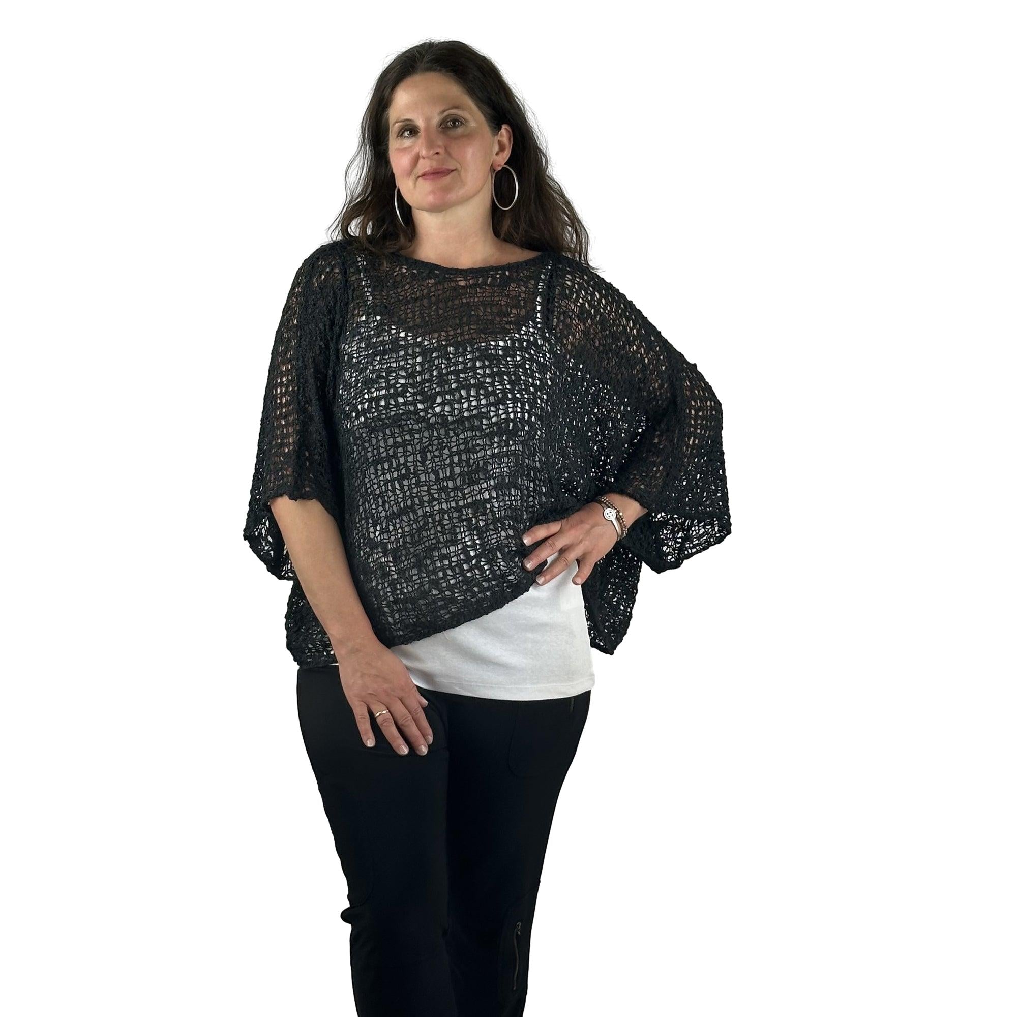 Häkelponcho. Mode von ikat. Seidel Moden Onlineshop