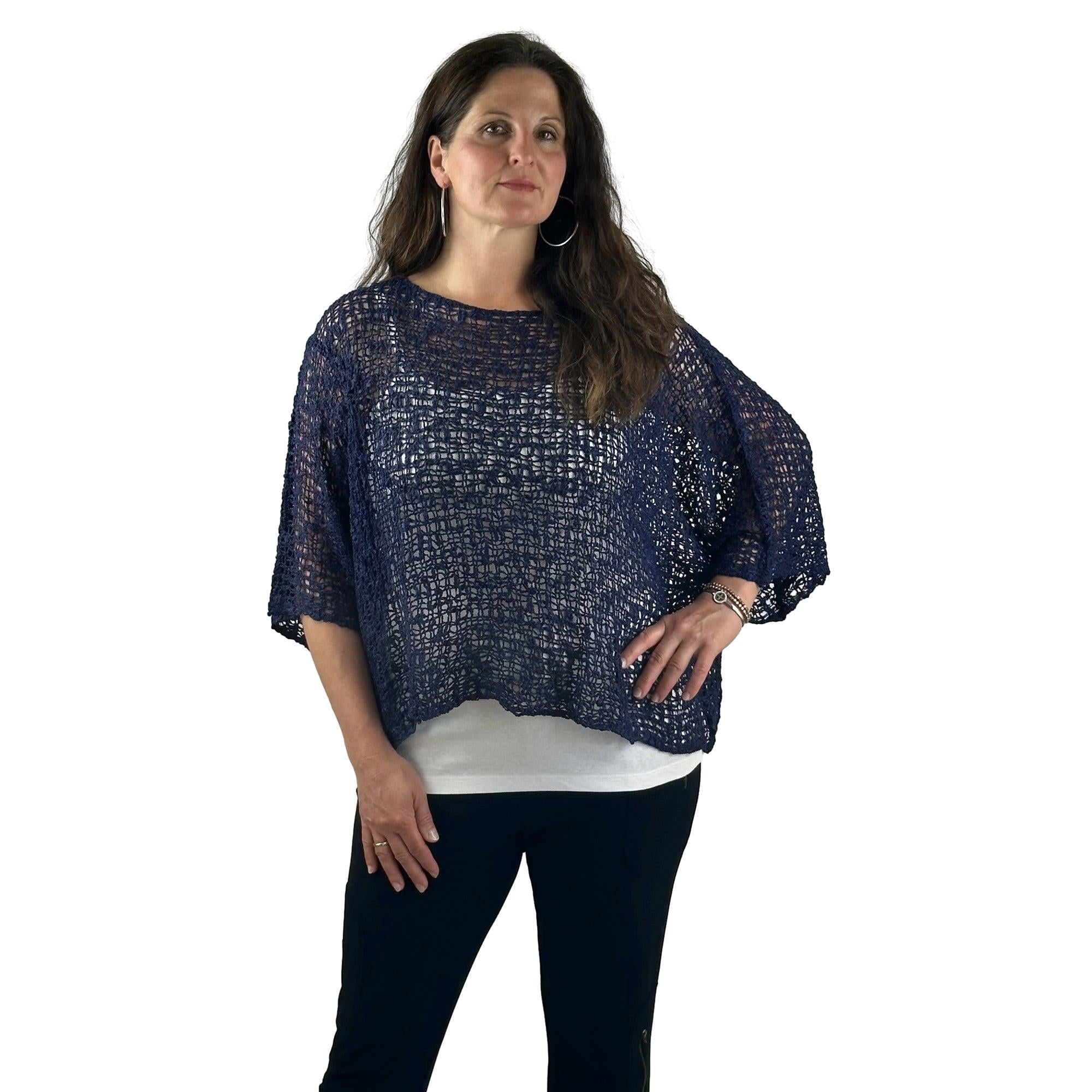 Häkelponcho. Mode von ikat. Seidel Moden Onlineshop