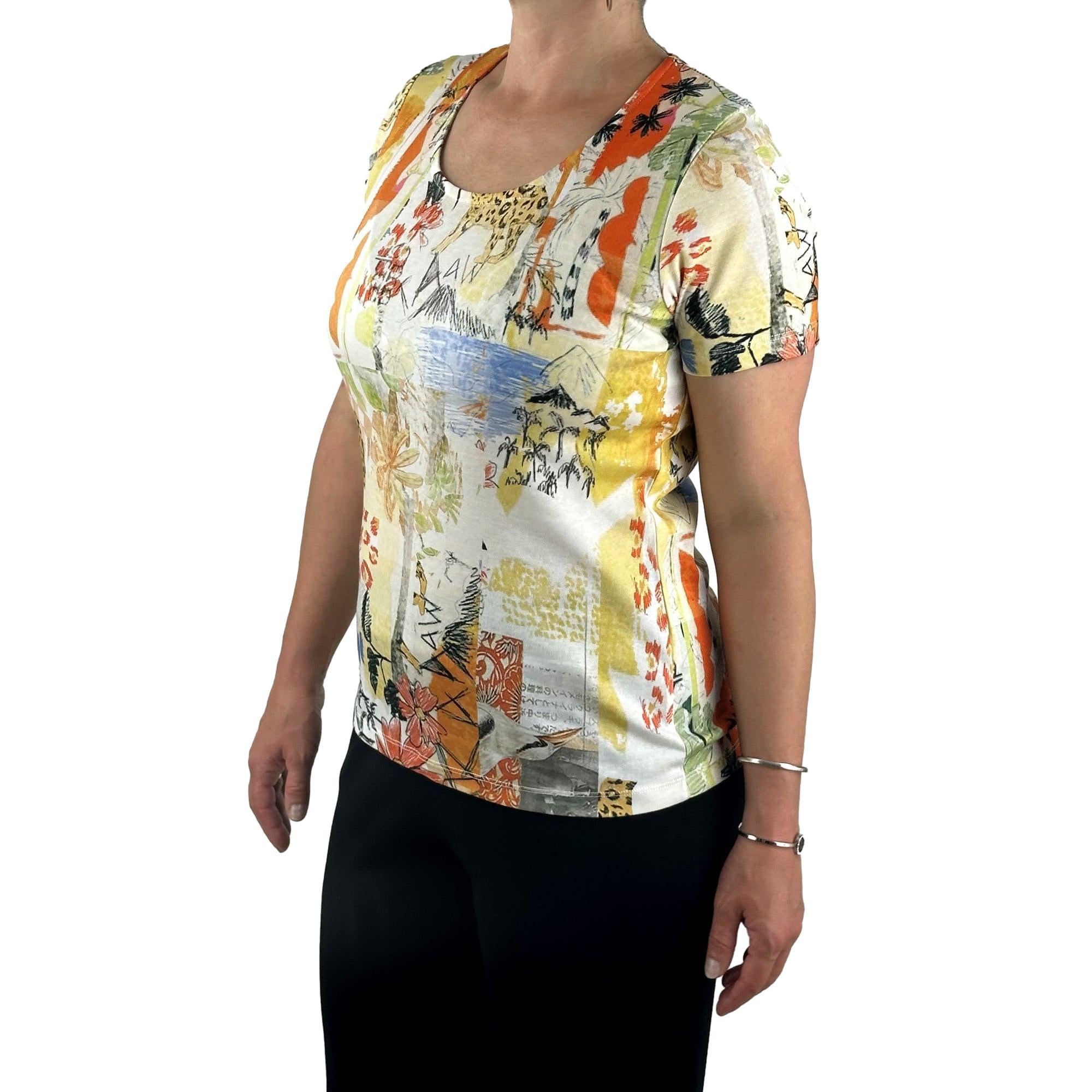 Shirt gemustert. Mode von Kalisson. Seidel Moden Onlineshop