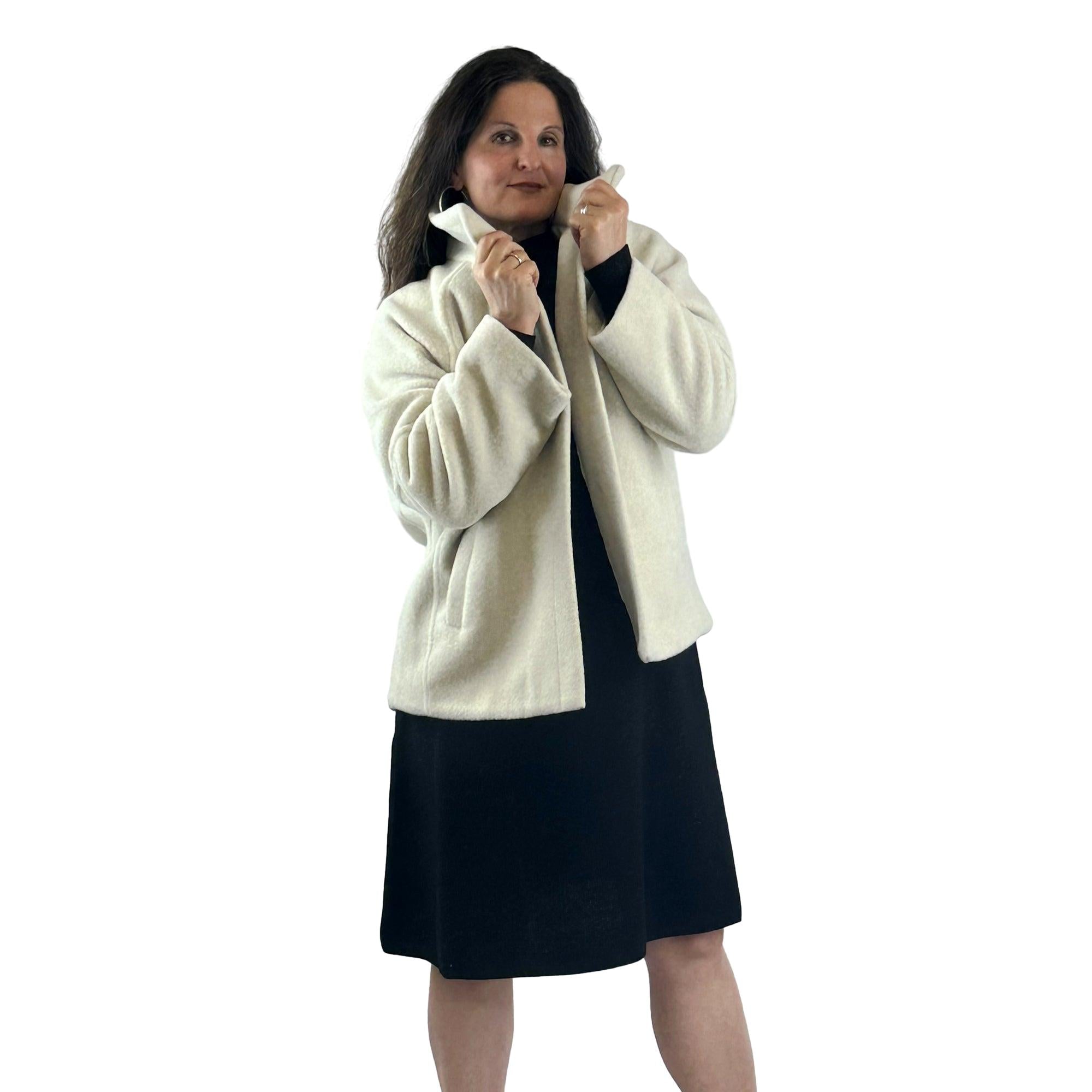 Jacke in Wolloptik. Mode von Lebek. Seidel Moden Onlineshop