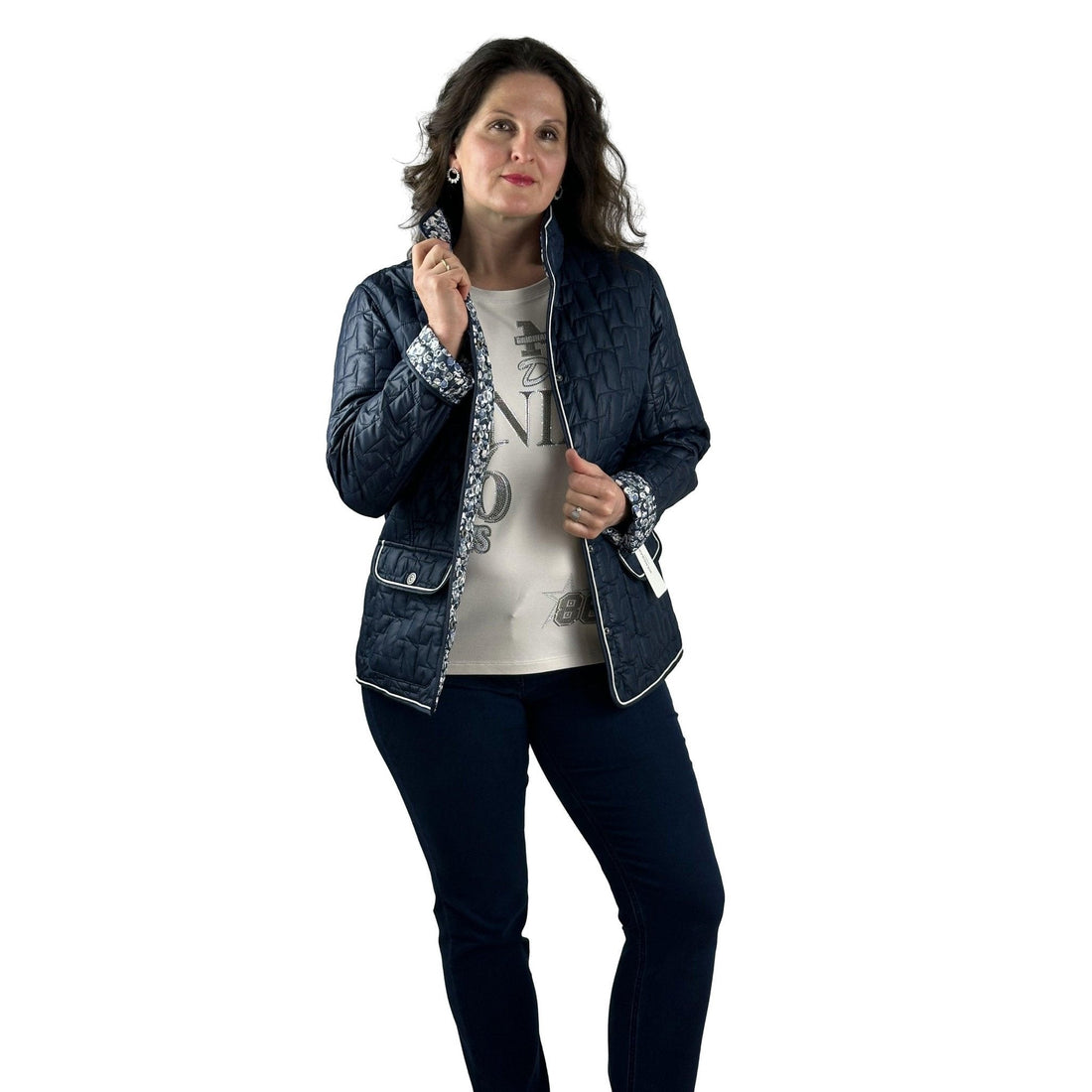 Wendejacke mit leichter Wattierung. Mode von Lebek. Seidel Moden Onlineshop