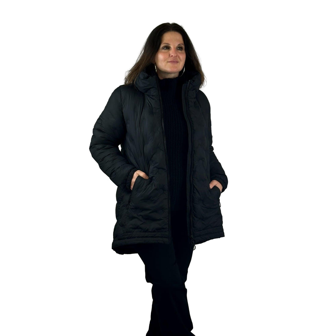 Steppjacke mit großem Kragen. Mode von Manisa. Seidel Moden Onlineshop