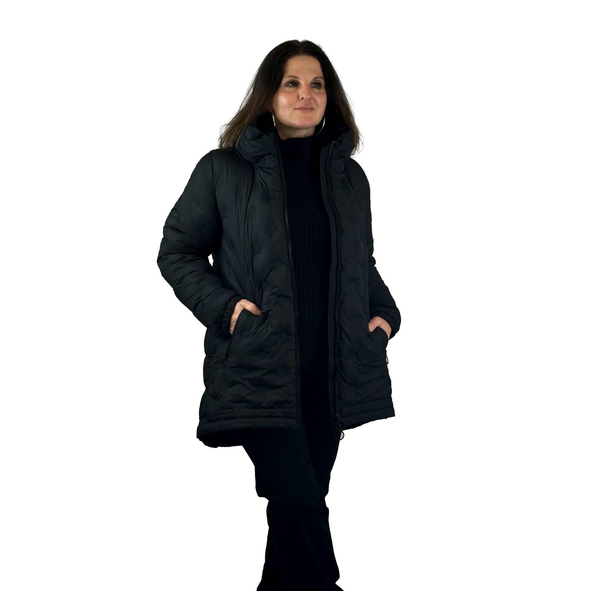 Steppjacke mit großem Kragen. Mode von Manisa. Seidel Moden Onlineshop