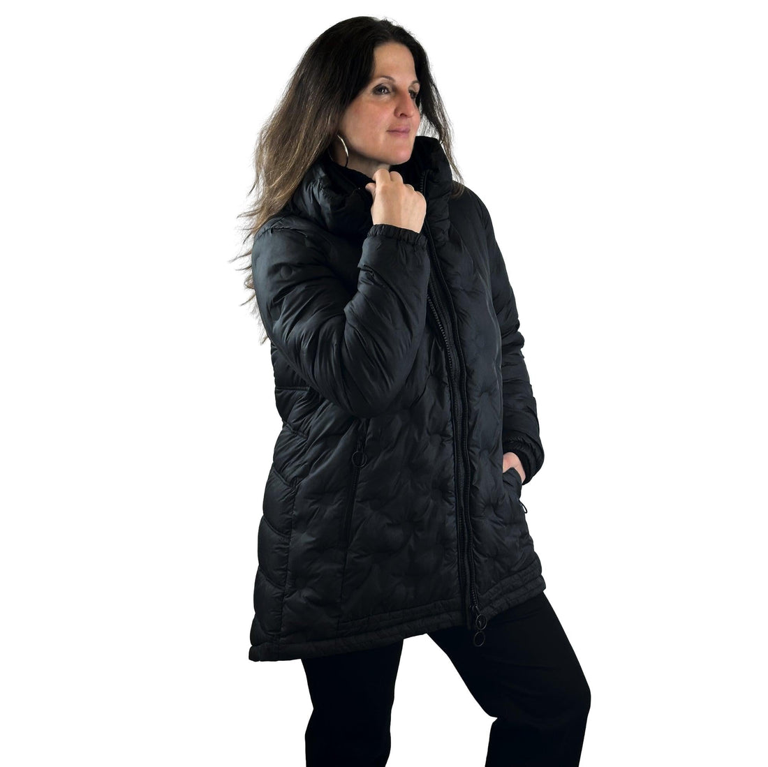 Steppjacke mit großem Kragen. Mode von Manisa. Seidel Moden Onlineshop