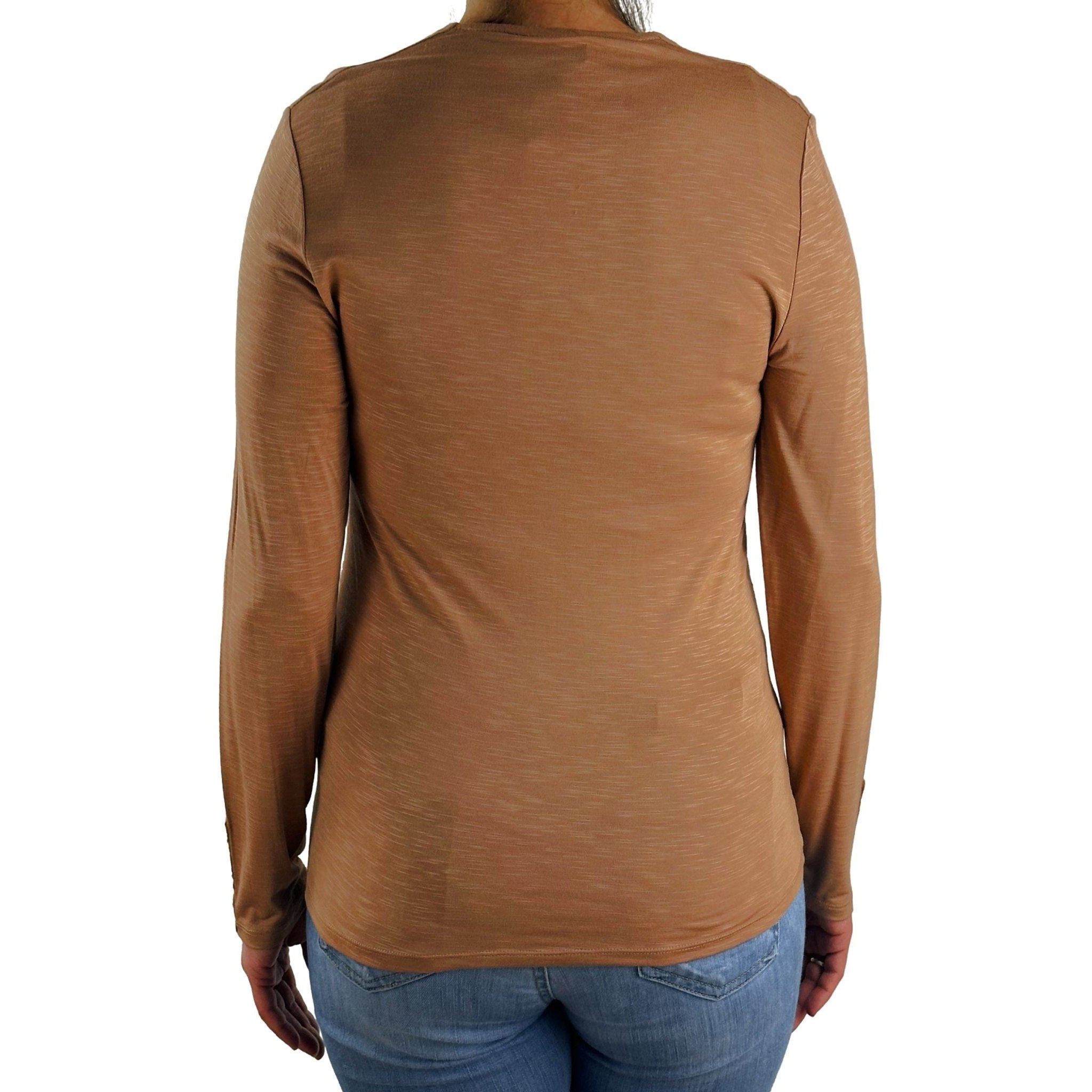 Langarm Shirt mit V-Ausschnitt. Mode von Marble. Seidel Moden Onlineshop