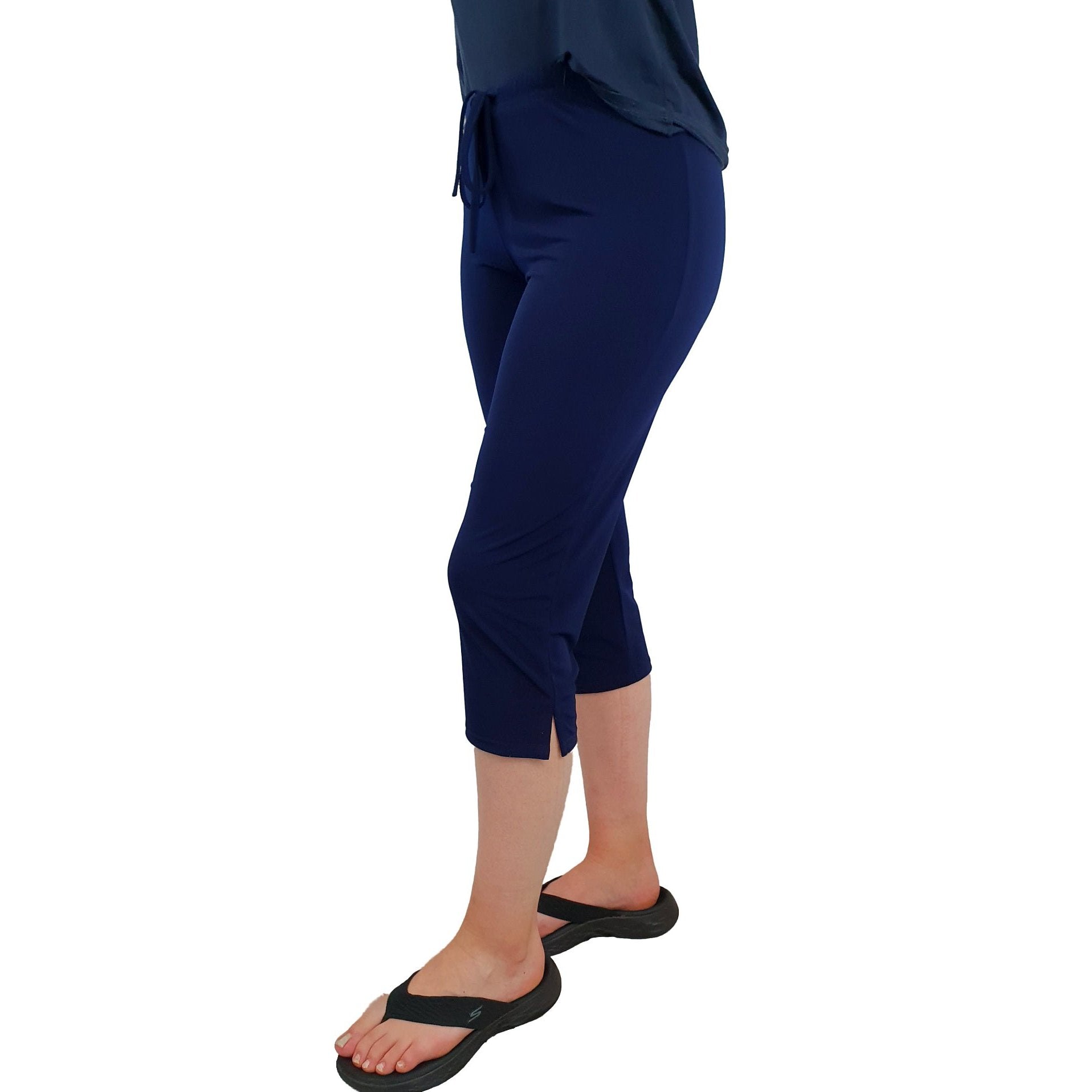 3/4 Hose mit Schlupfbund und Seitenschlitz. Mode von Marinello. Seidel Moden Onlineshop