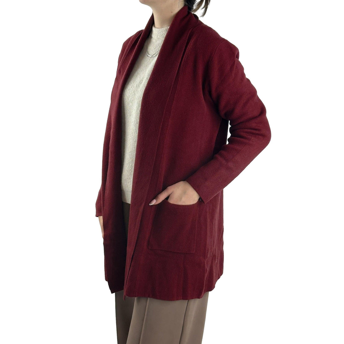 Strickjacke mit Schalkragen. Mode von Marinello. Seidel Moden Onlineshop