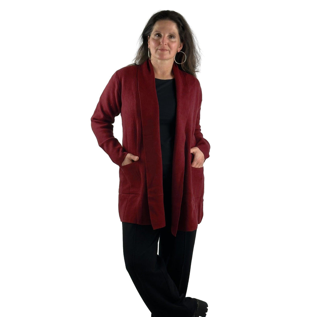 Strickjacke mit Schalkragen. Mode von Marinello. Seidel Moden Onlineshop