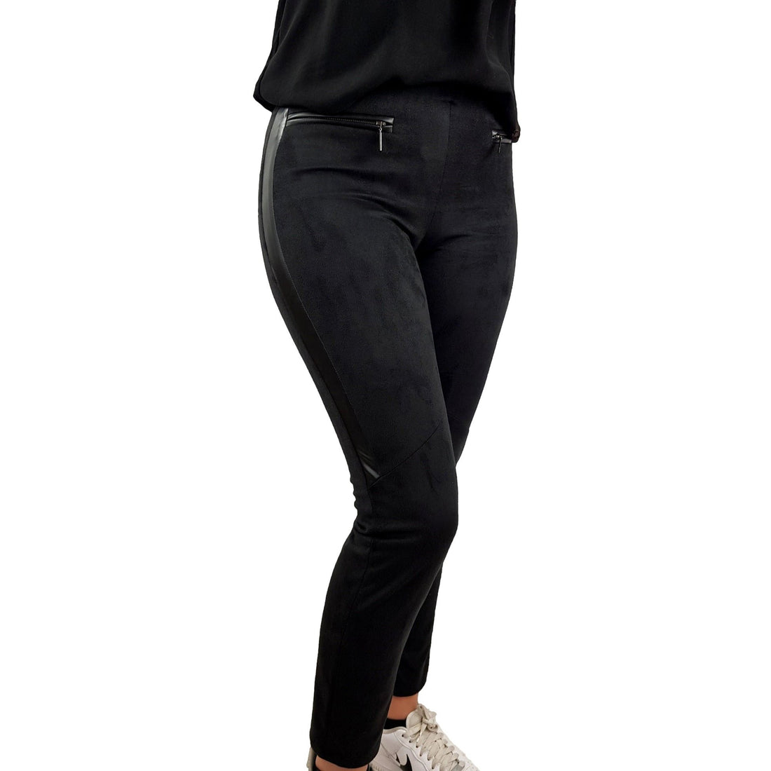 Jegging in Lederoptik. Mode von Mekstone. Seidel Moden Onlineshop