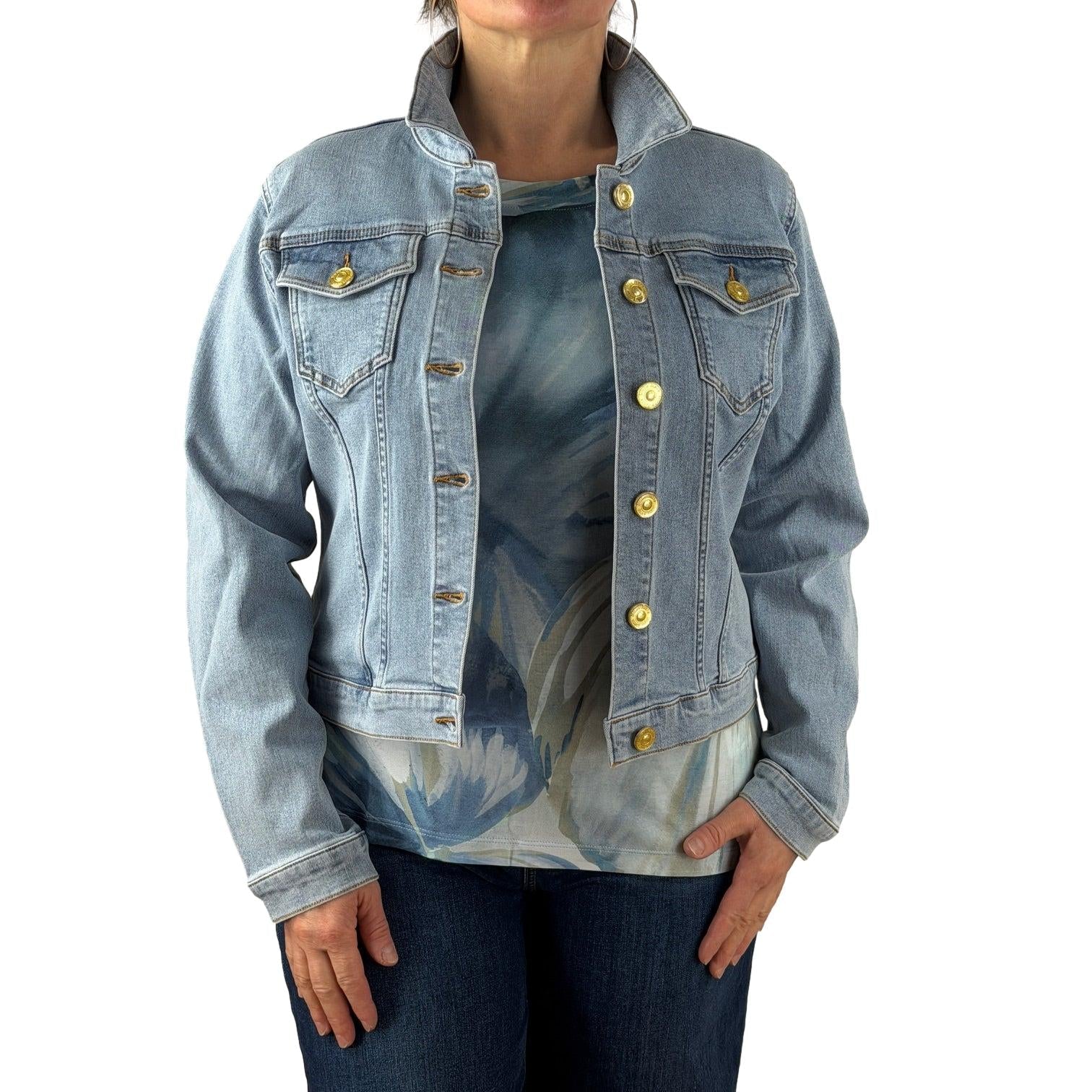 Jeansjacke mit Goldknöpfen - Mode von MICHA