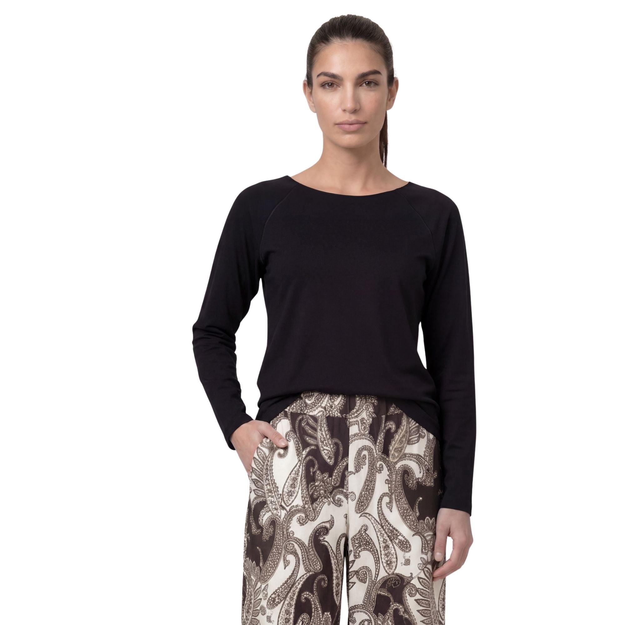 Basic-Langarmshirt - Mode von Monari