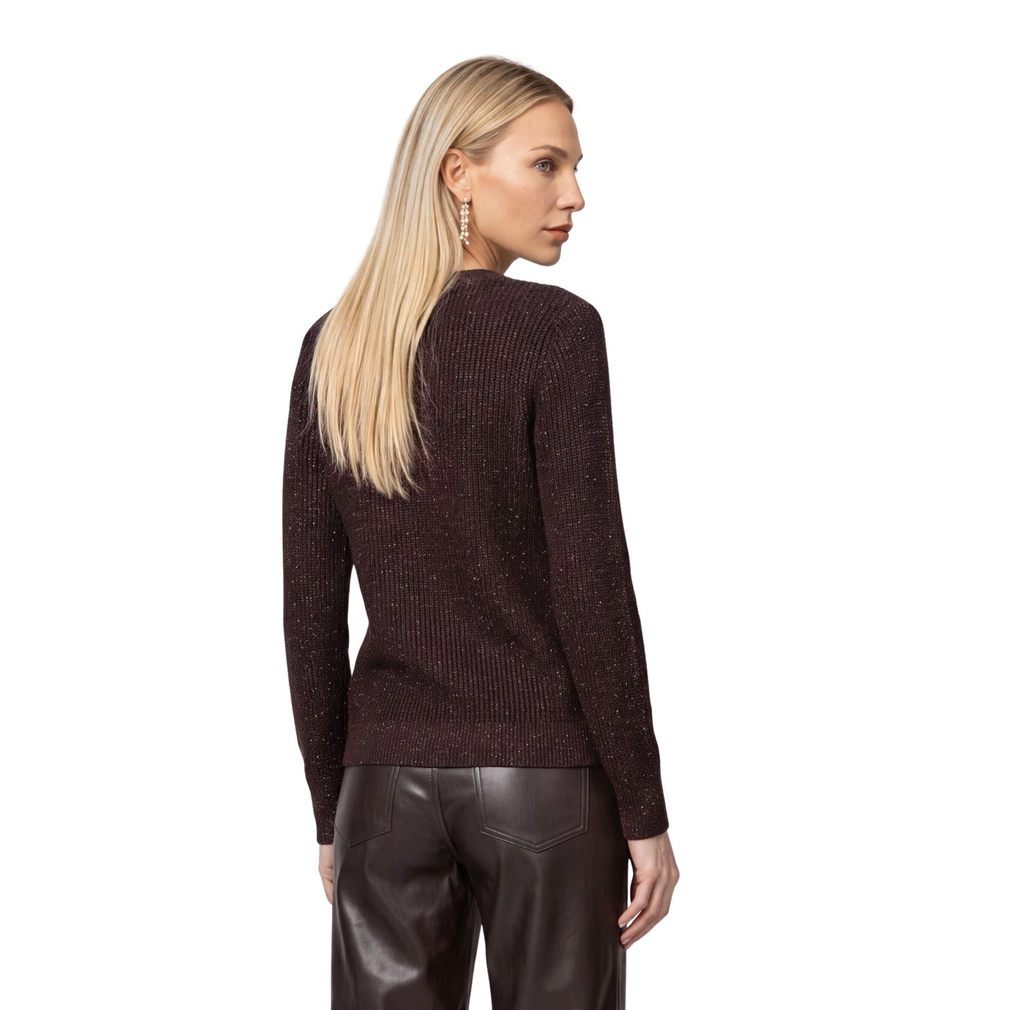 Basic-Strickpullover mit Lurex - Mode von Monari