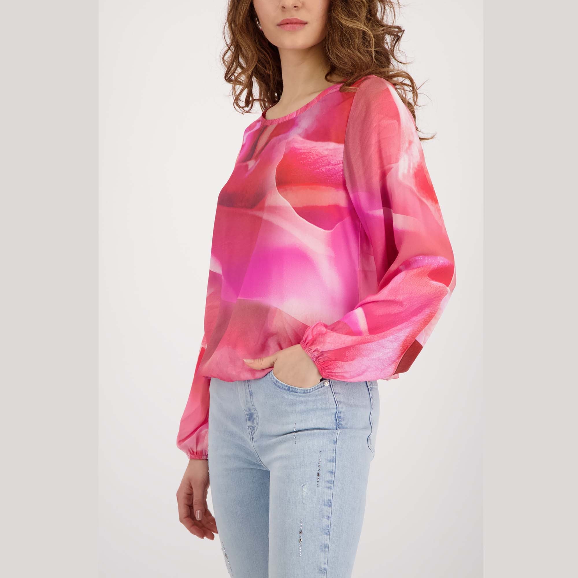 Bluse mit Allover - Print - Mode von Monari