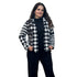 Flauschjacke gemustert. Mode von Monari. Seidel Moden Onlineshop