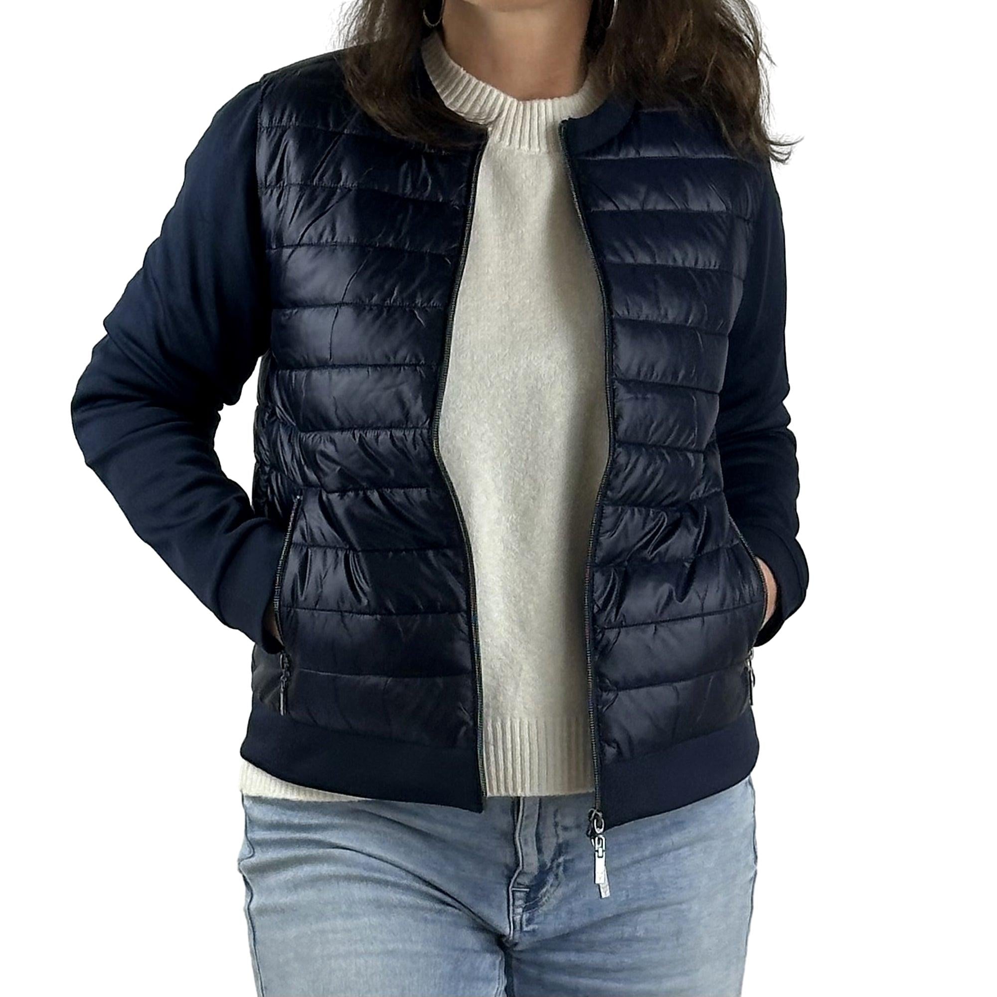 Jacke mit Materialmix. Mode von Monari. Seidel Moden Onlineshop