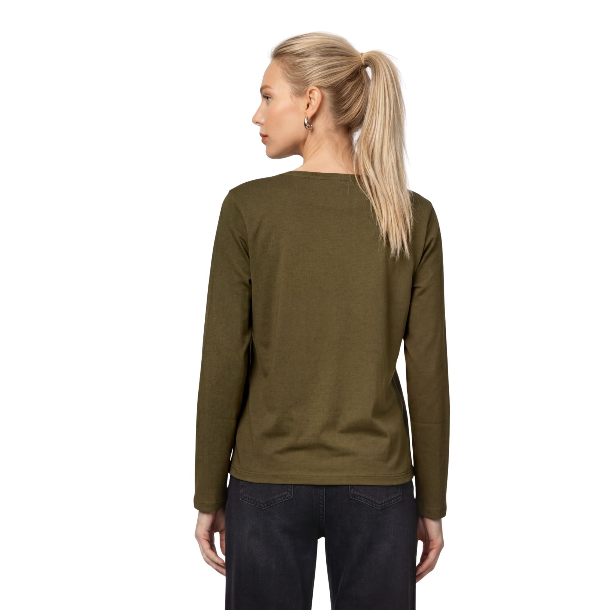 Langarmshirt mit Schmuckdetails - Mode von Monari