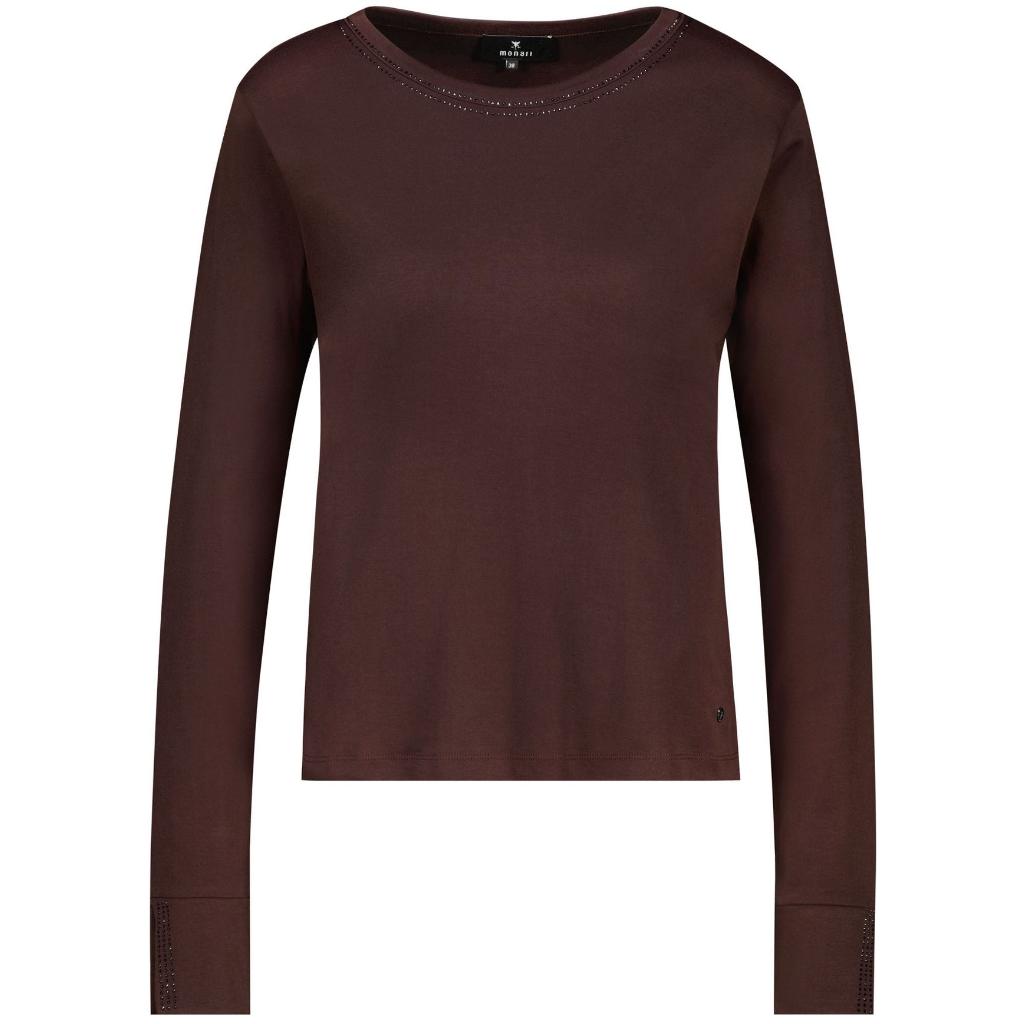 Langarmshirt mit Strassdetails - Mode von Monari