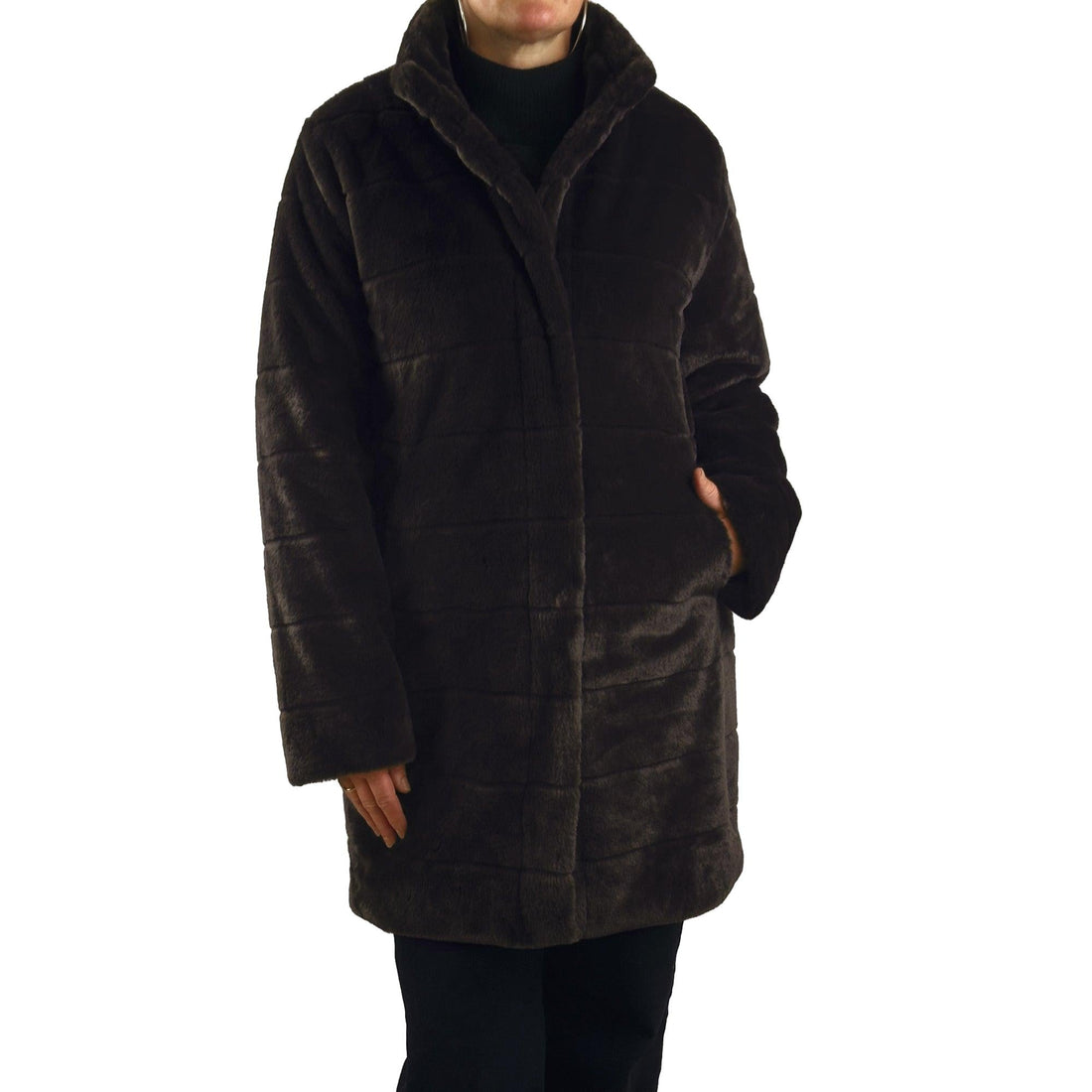 Mantel in Flauschoptik. Mode von Monari. Seidel Moden Onlineshop