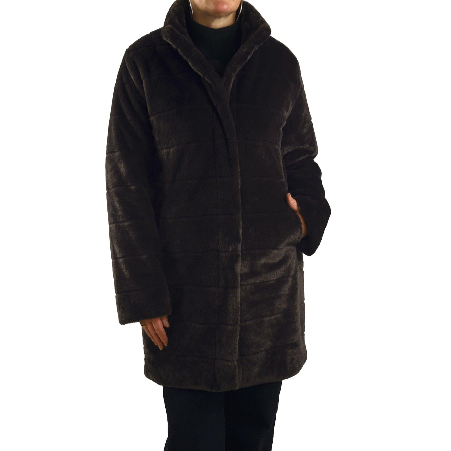 Mantel in Flauschoptik. Mode von Monari. Seidel Moden Onlineshop