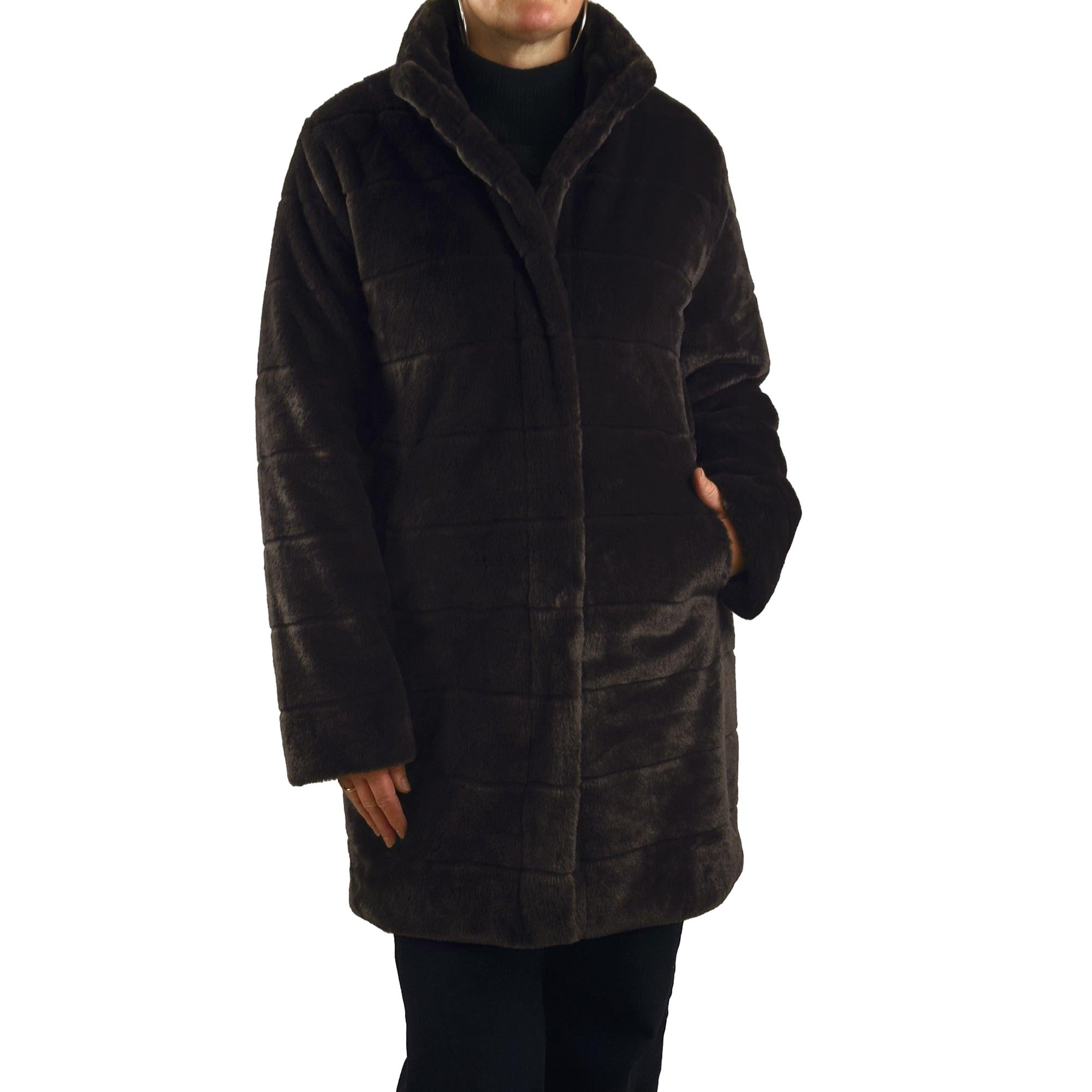 Mantel in Flauschoptik. Mode von Monari. Seidel Moden Onlineshop