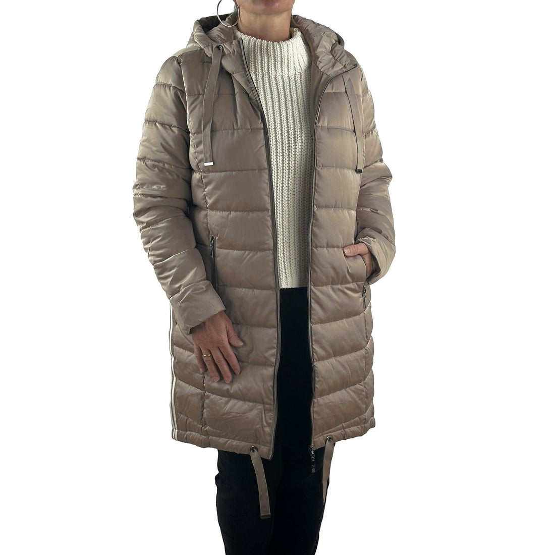 Mantel mit Galon. Mode von Monari. Seidel Moden Onlineshop