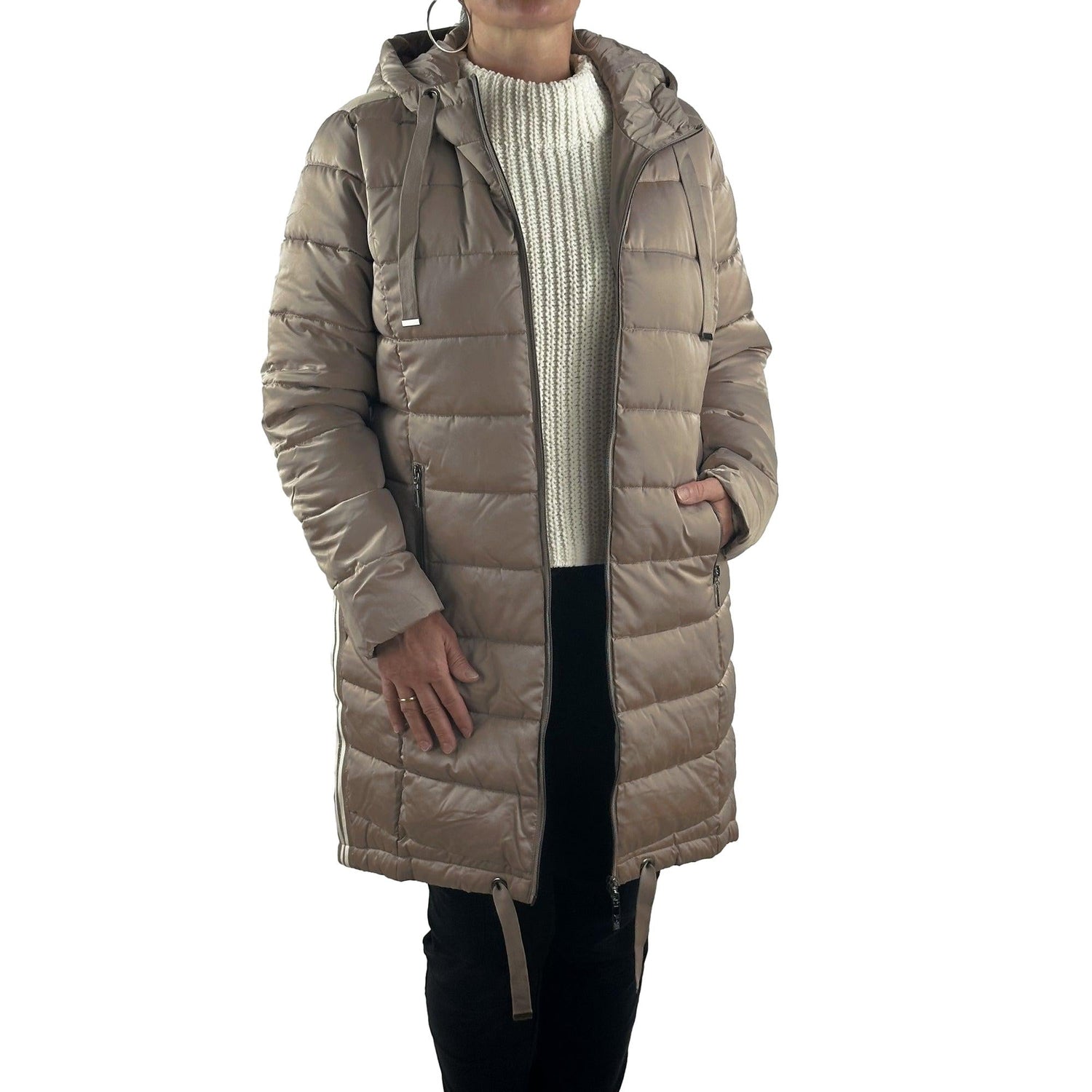 Mantel mit Galon. Mode von Monari. Seidel Moden Onlineshop