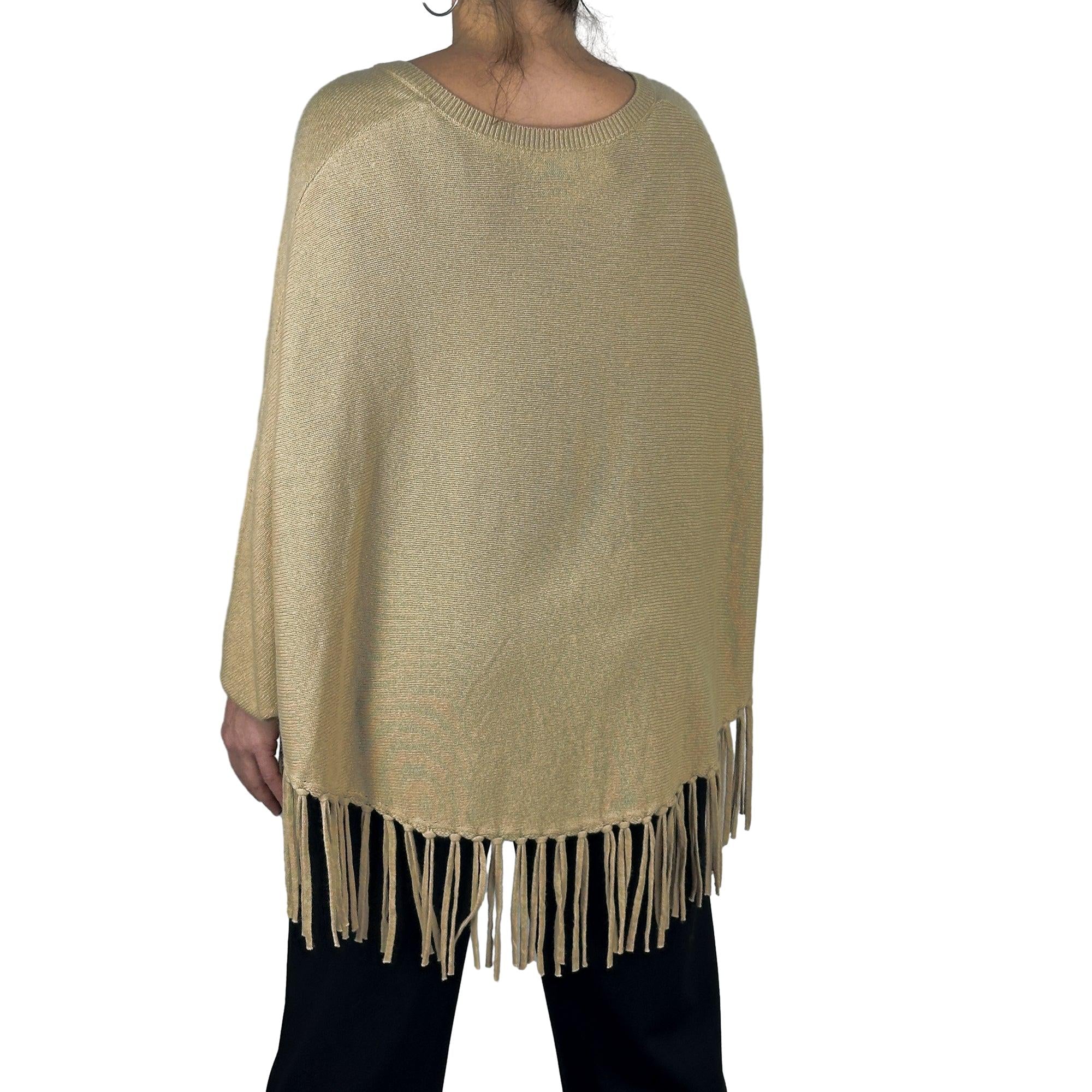 Poncho mit Fransen. Mode von Monari. Seidel Moden Onlineshop