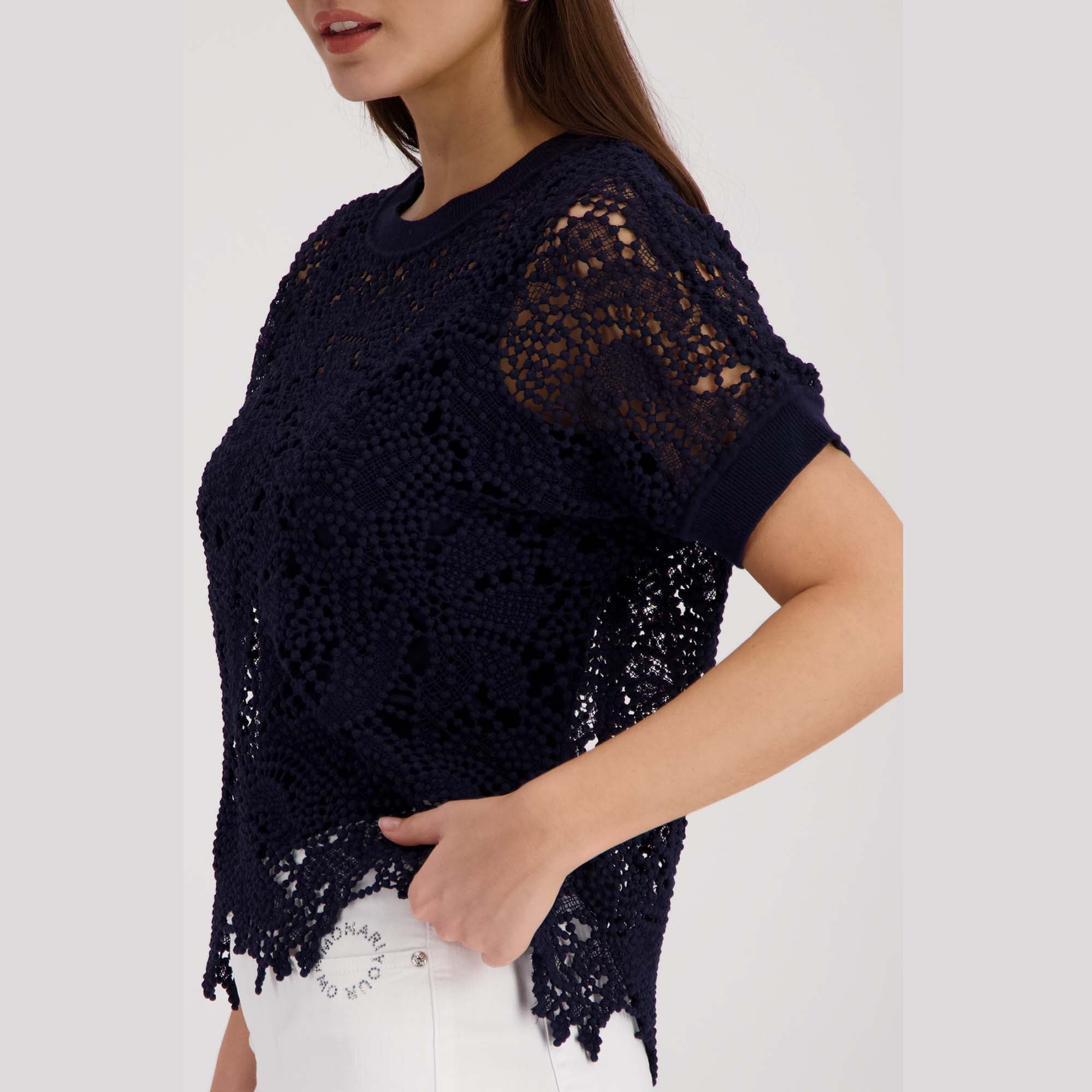 Pullover mit Spitzenmuster - Mode von Monari