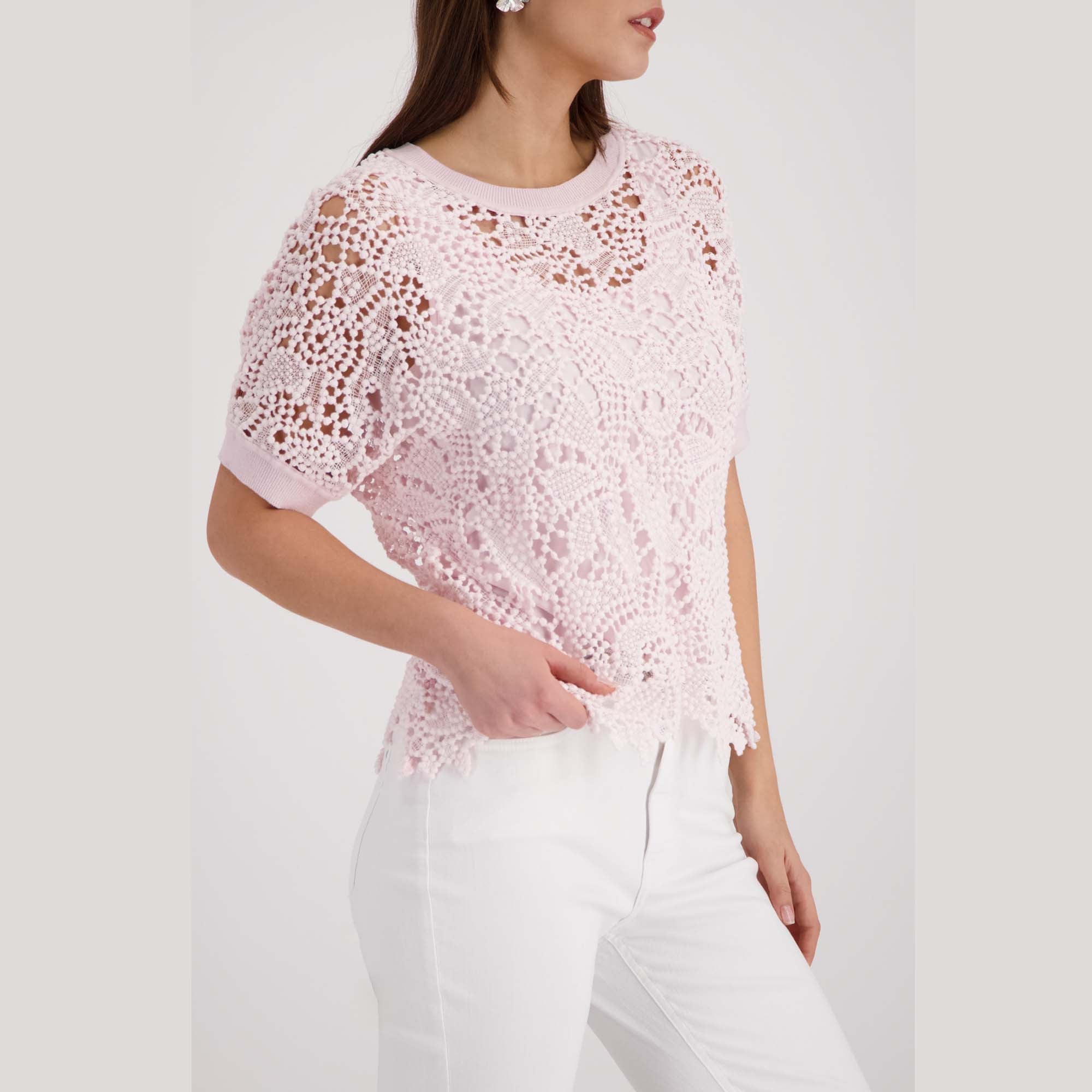 Pullover mit Spitzenmuster - Mode von Monari