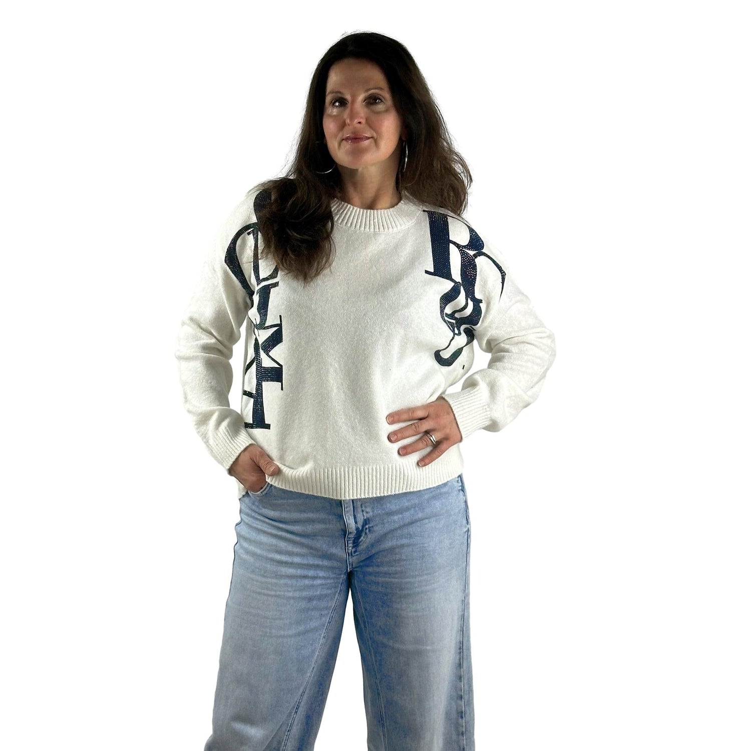 Pullover mit Strass. Mode von Monari. Seidel Moden Onlineshop