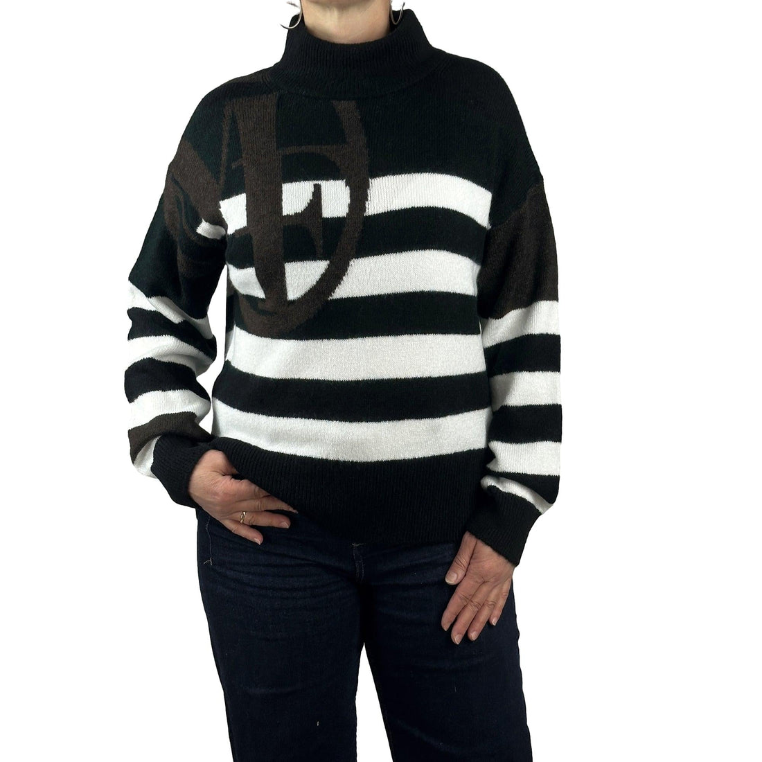 Pullover mit Streifen. Mode von Monari. Seidel Moden Onlineshop