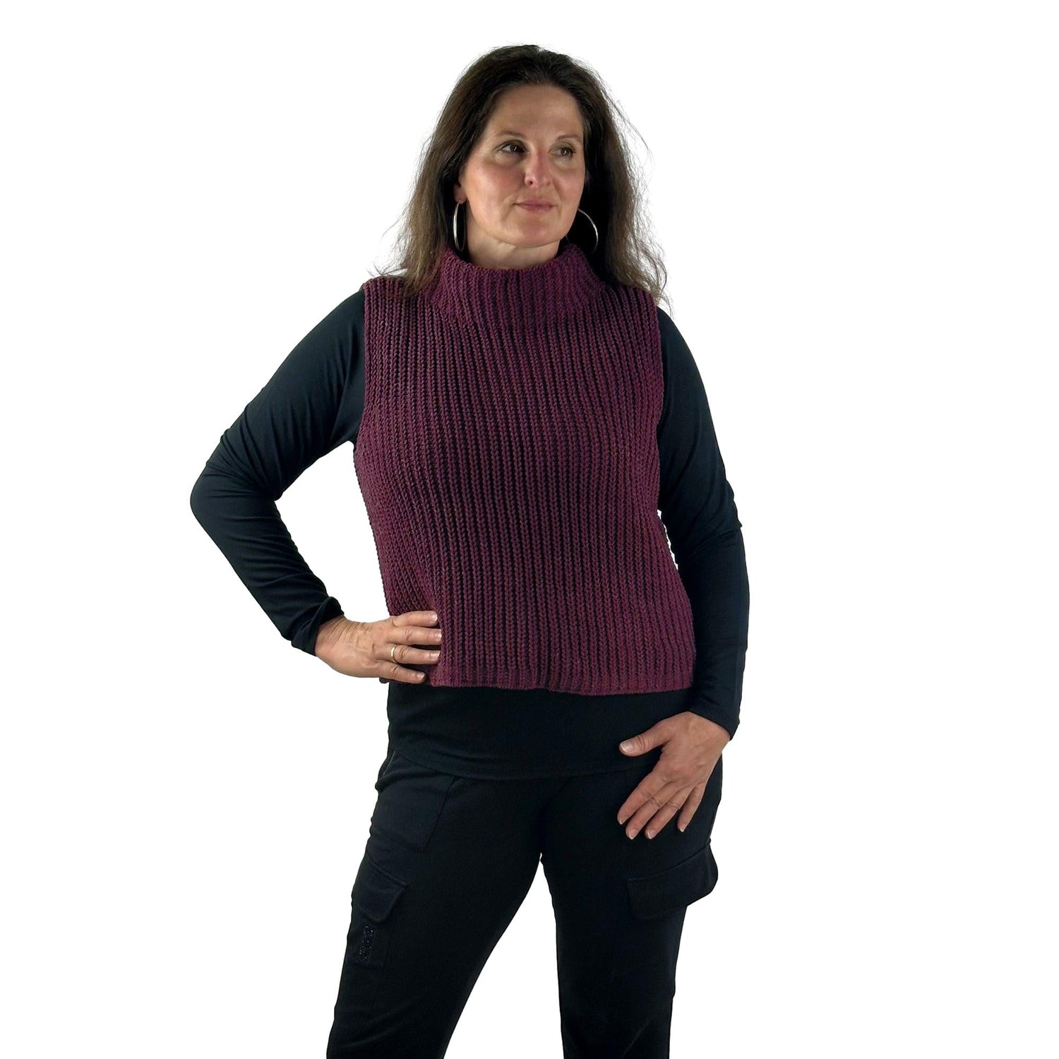 Pullunder in Chenille Optik. Mode von Monari. Seidel Moden Onlineshop