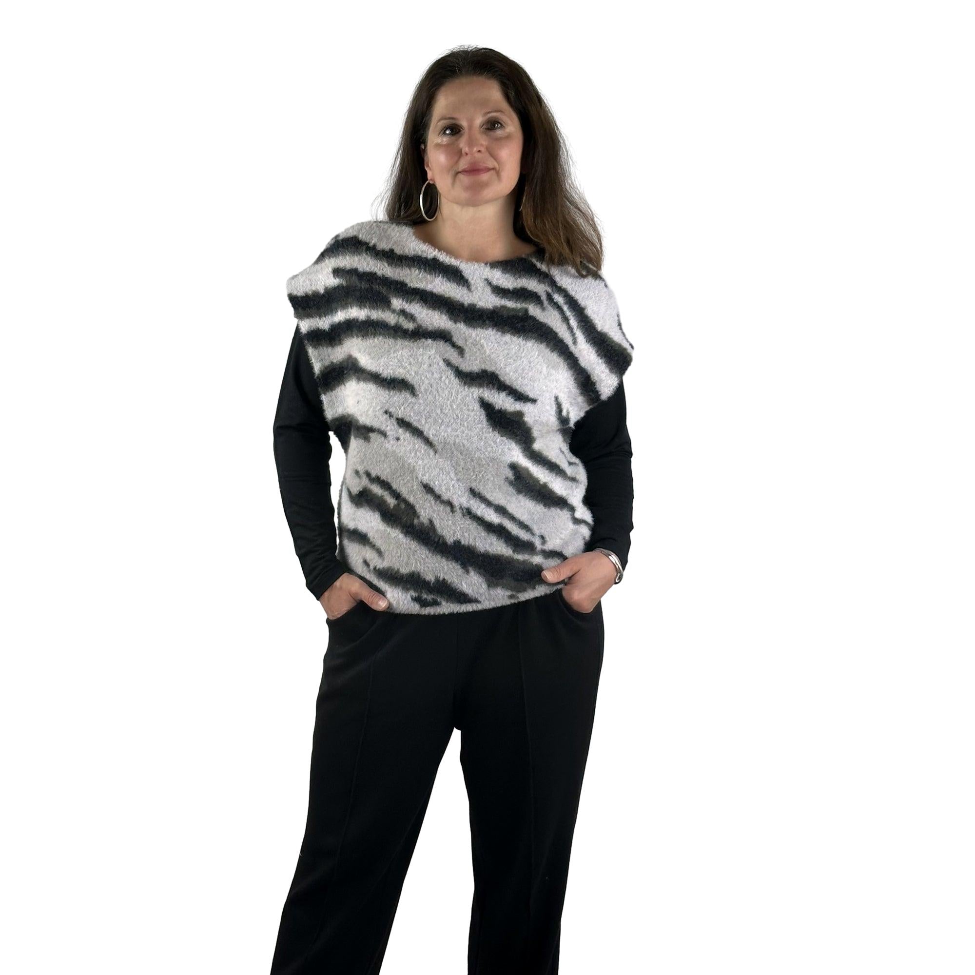 Pullunder in Flauschqualität. Mode von Monari. Seidel Moden Onlineshop