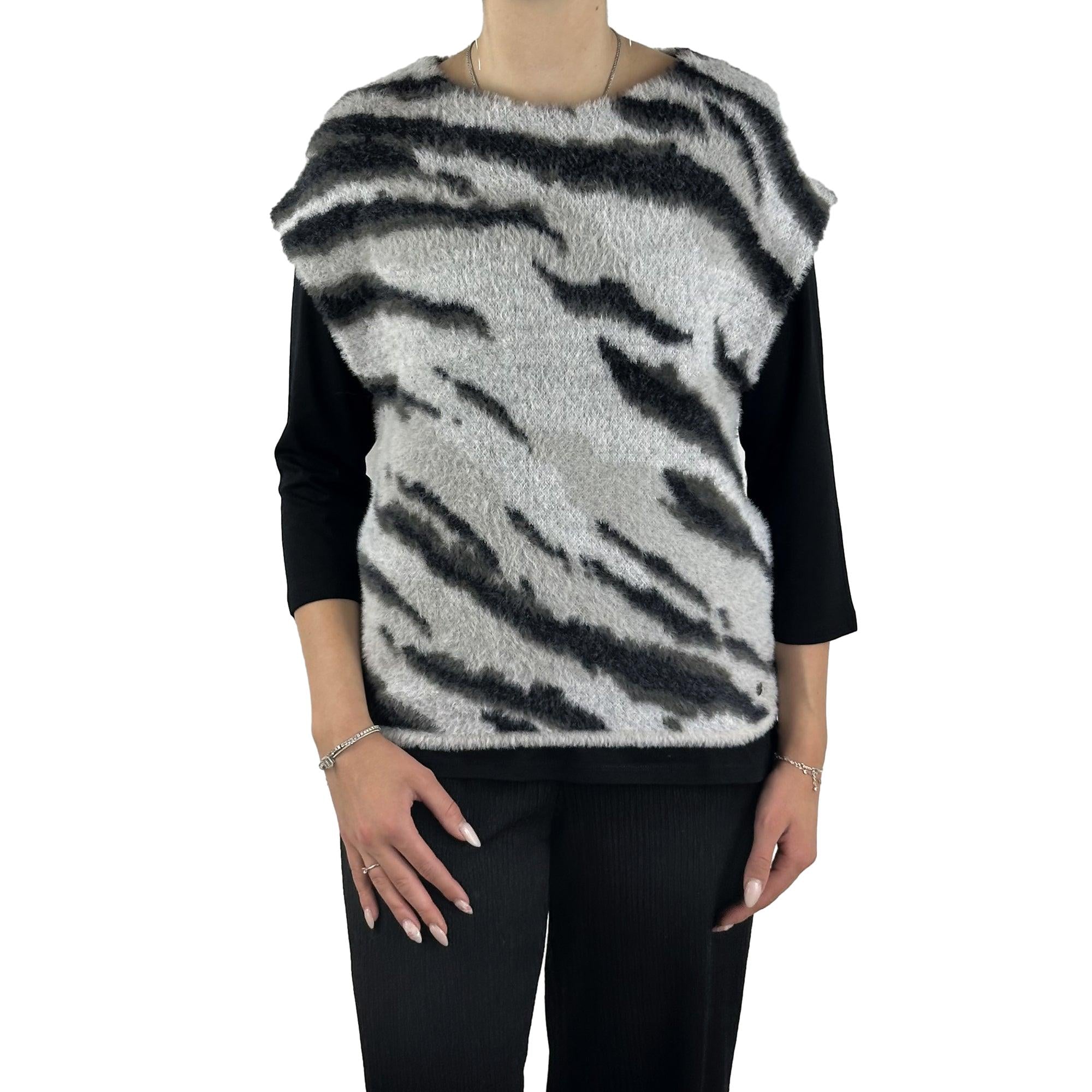 Pullunder in Flauschqualität. Mode von Monari. Seidel Moden Onlineshop